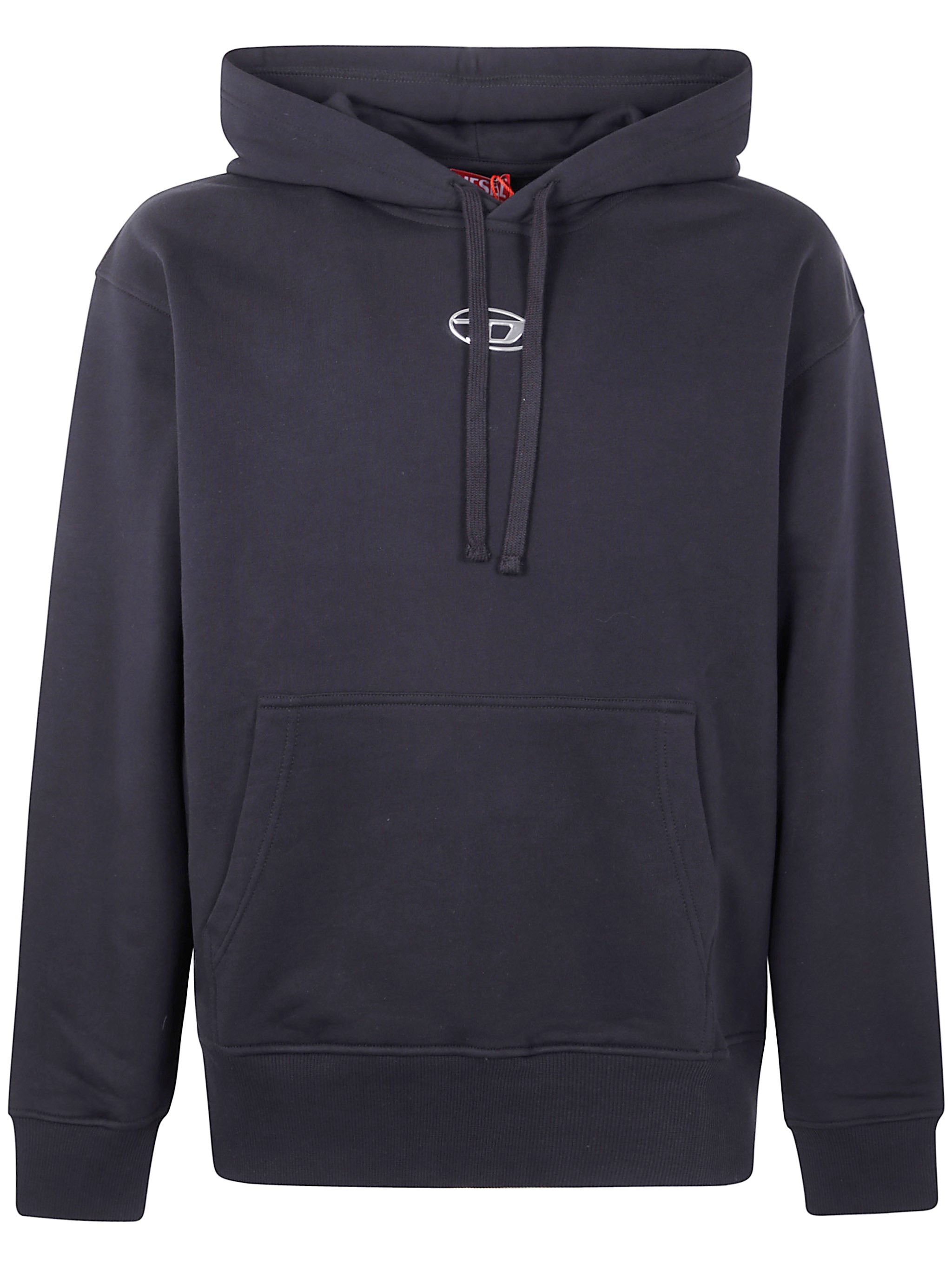 Diesel Sweatshirt With Logo And Hood In Black