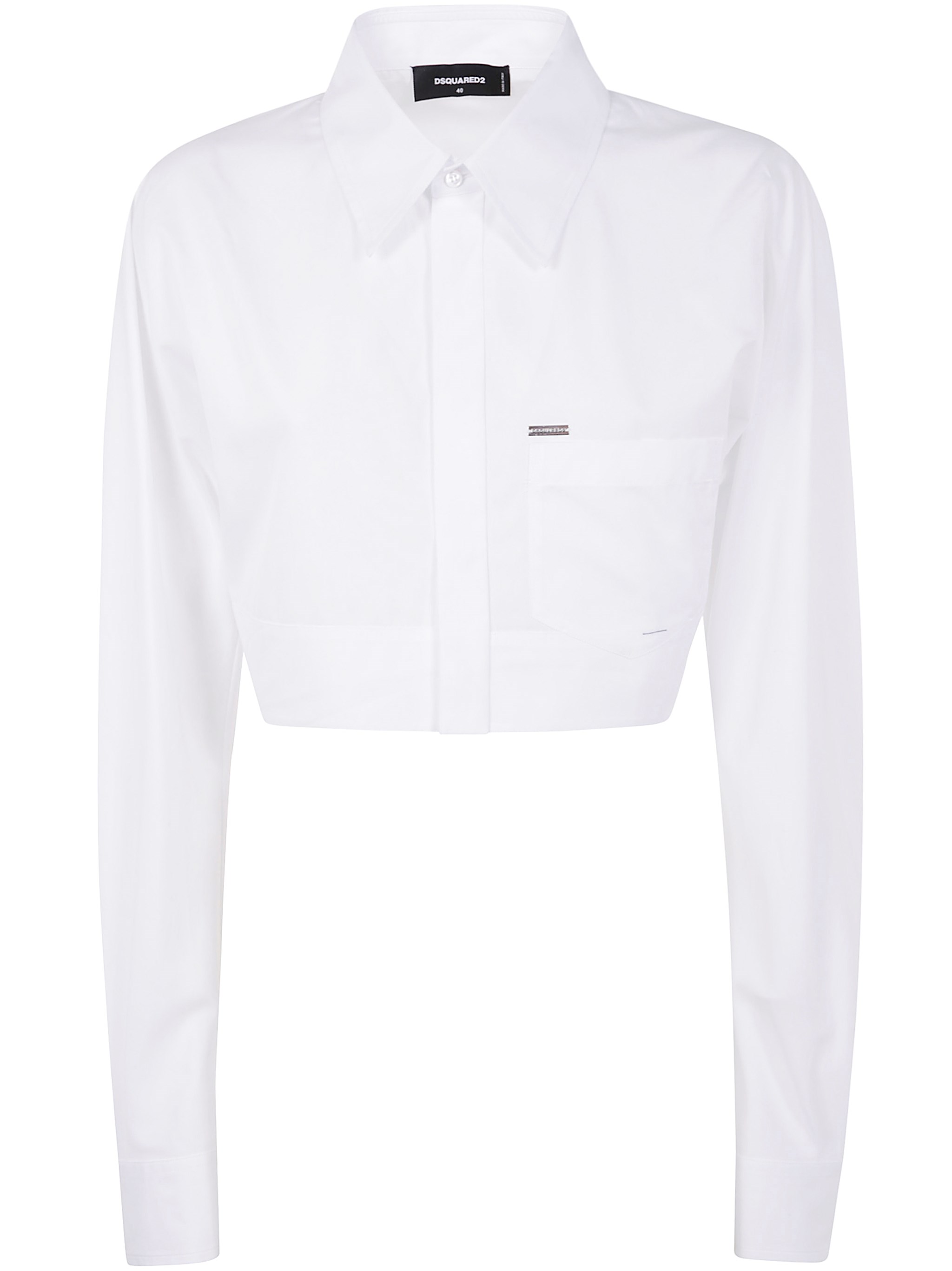 Dsquared2 Rounded Cropped Shirt