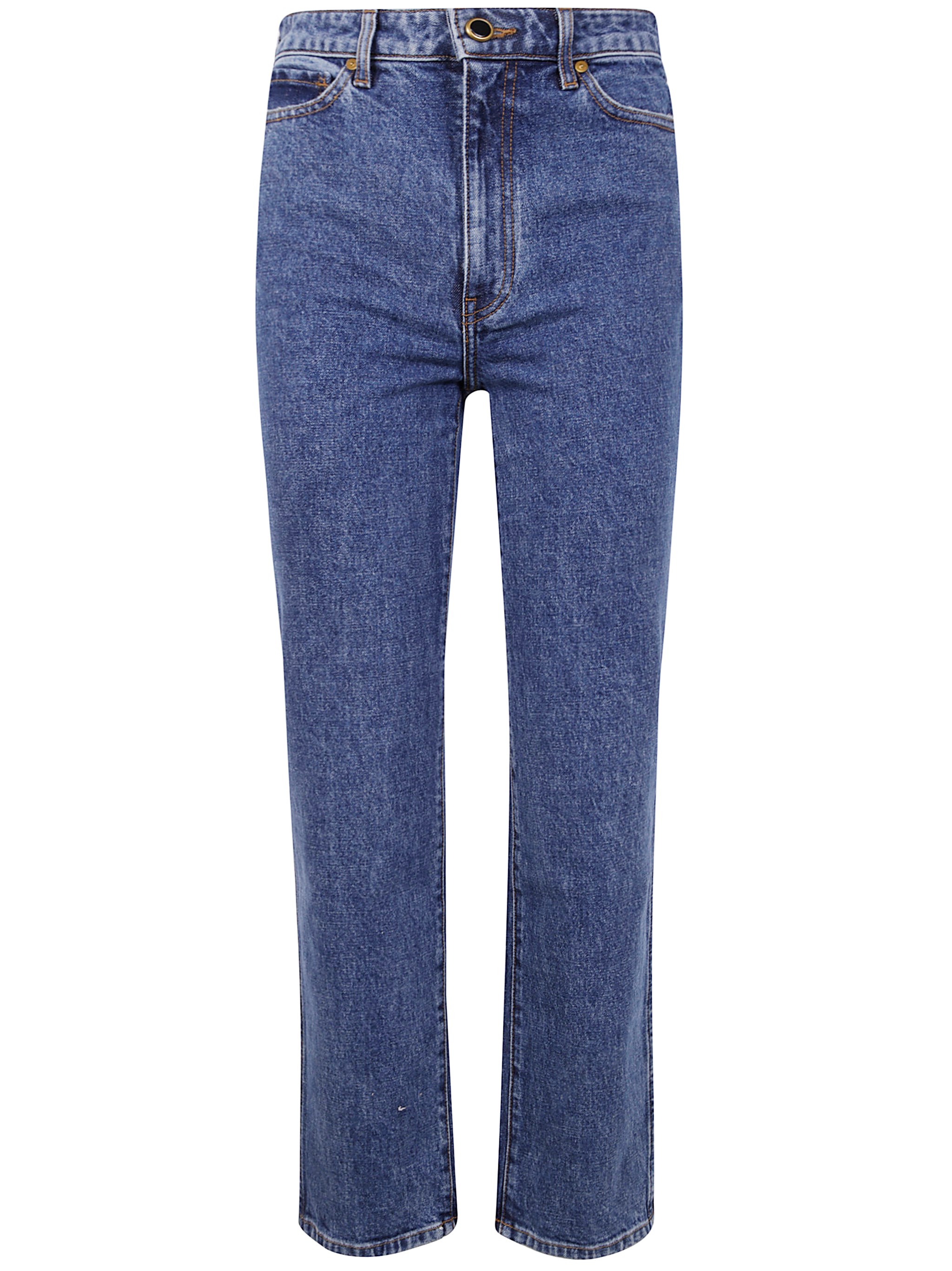 Khaite Danielle High Rise Straight Jeans