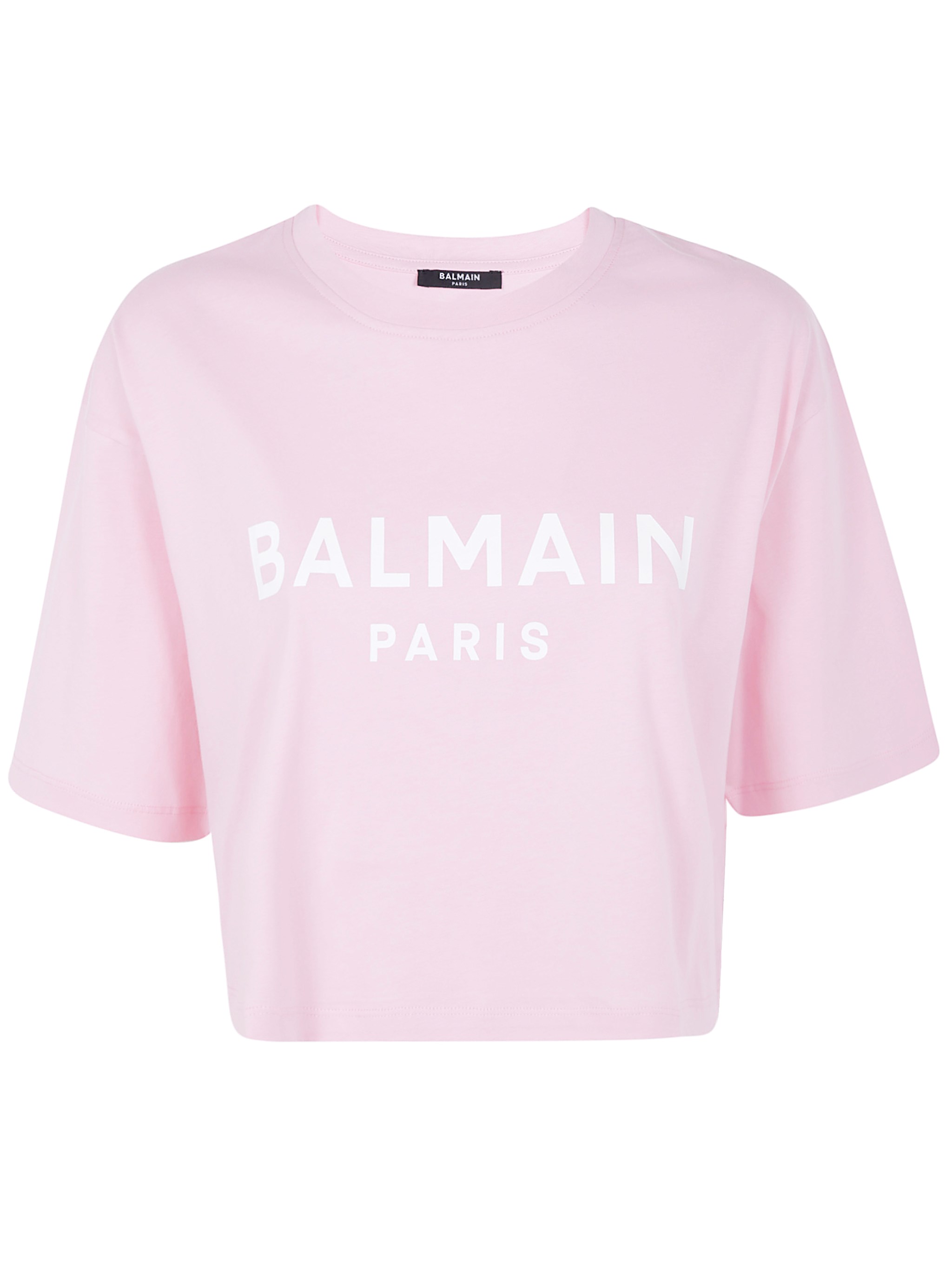 Balmain Printed Cropped T-shirt
