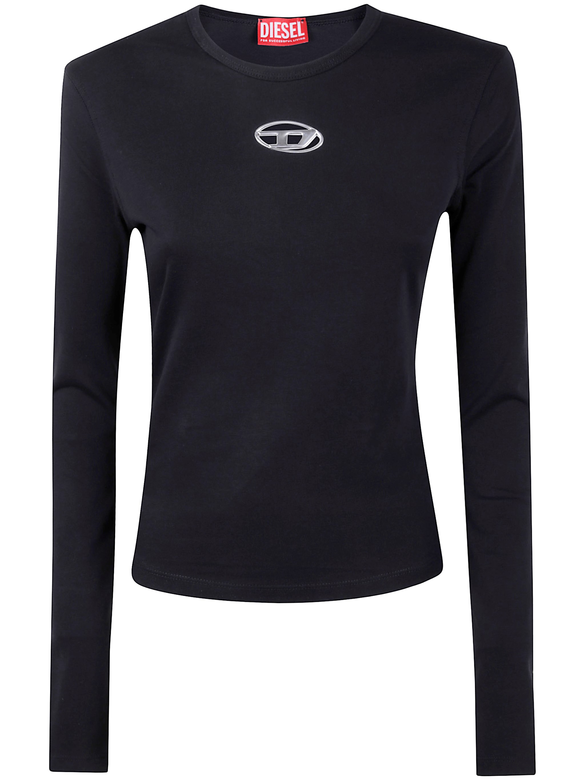 Diesel Long Sleeve Sweater In Black