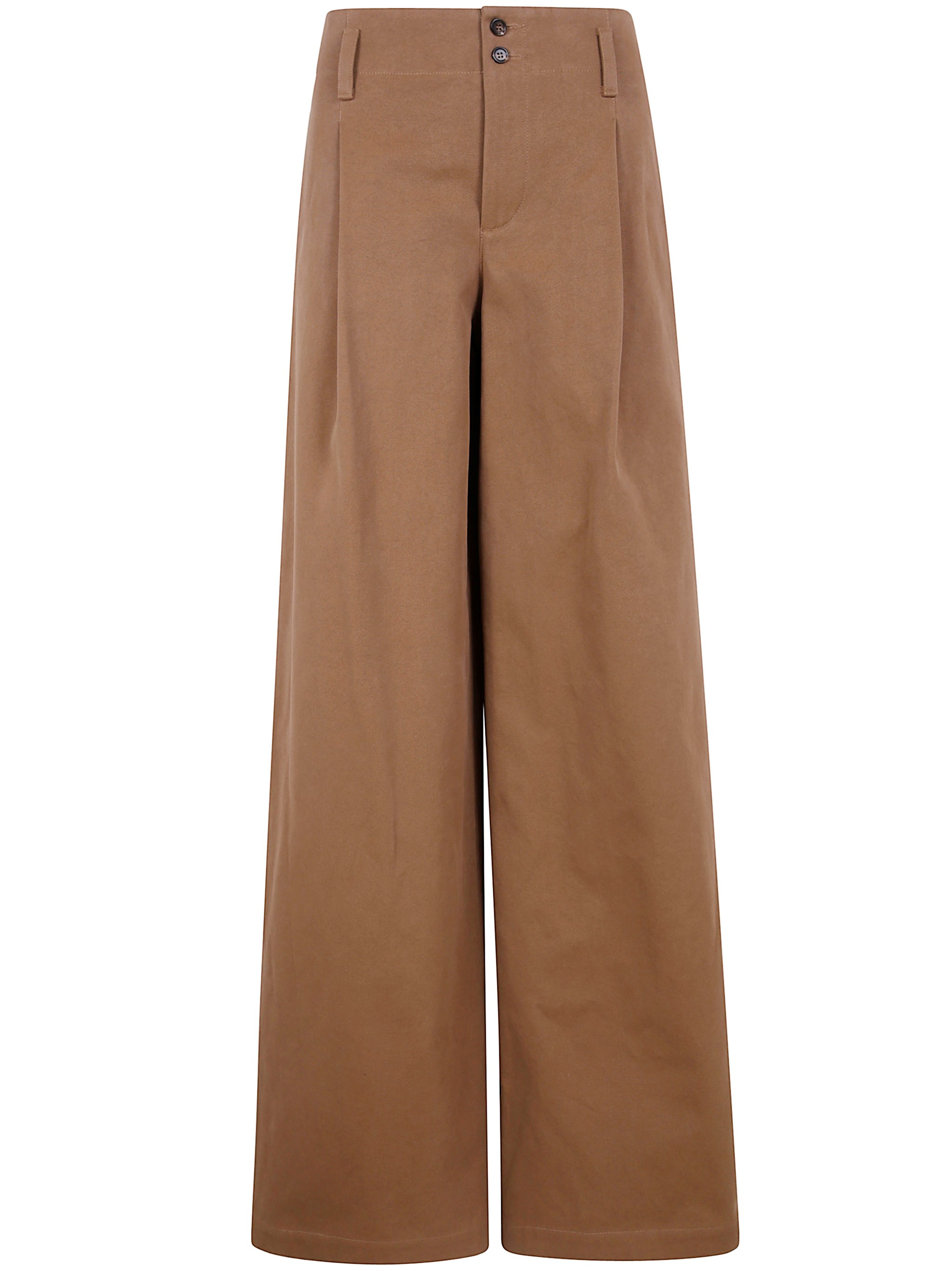 Chloé Cotton Canvas Wide Pants