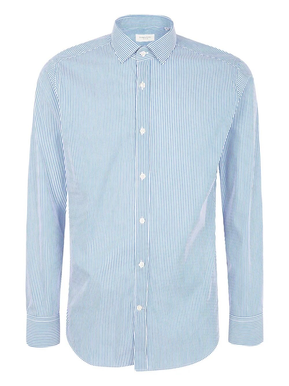 Tintoria Mattei Thin Stripes Shirt In Blue