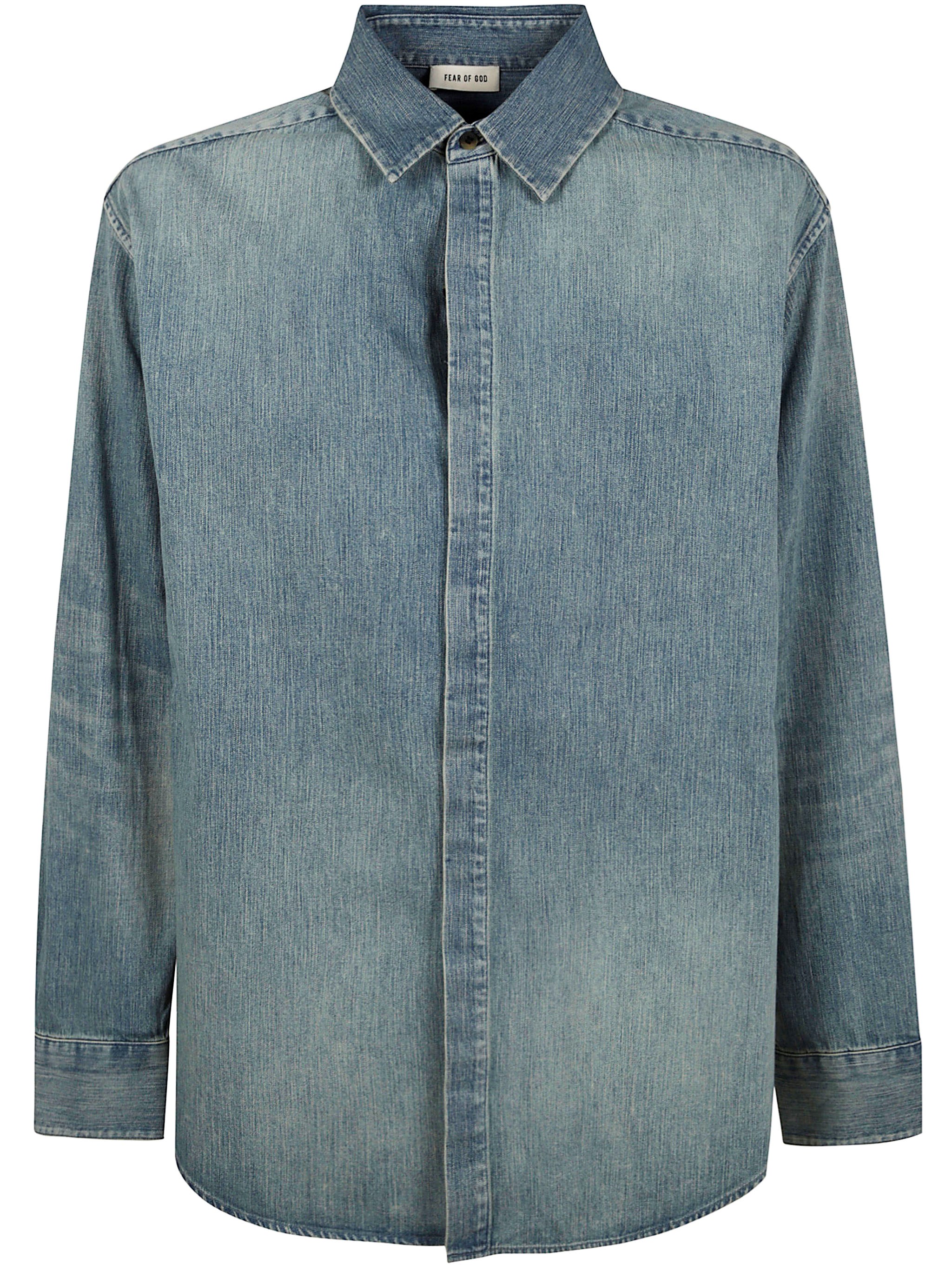 Fear Of God Eternal Denim Button Up Shirt By