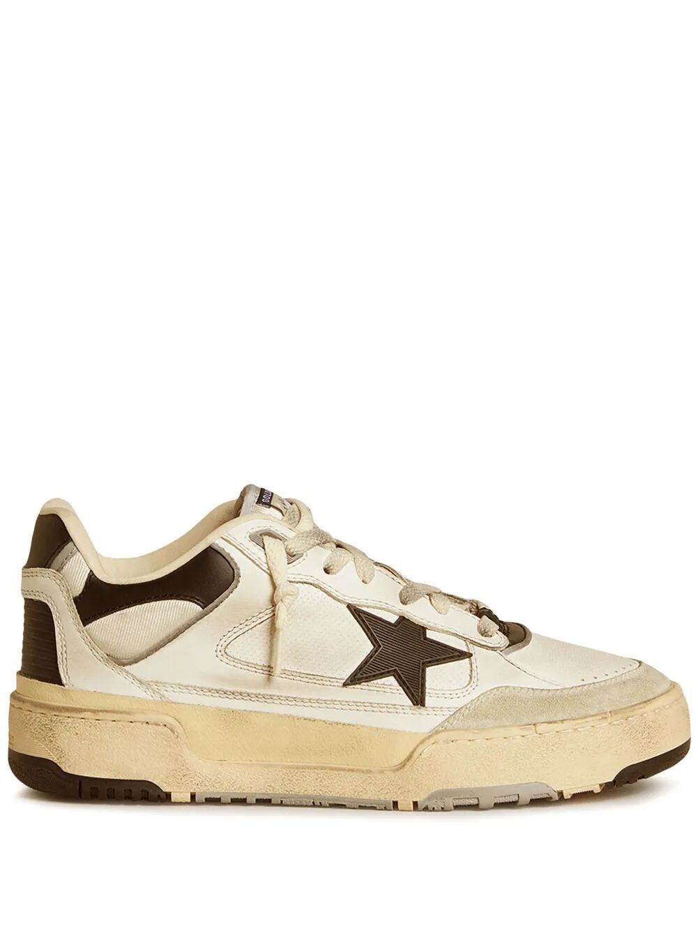 GOLDEN GOOSE Forty2 Leather Upper Heel And Spur Suede Toe Rubber Star