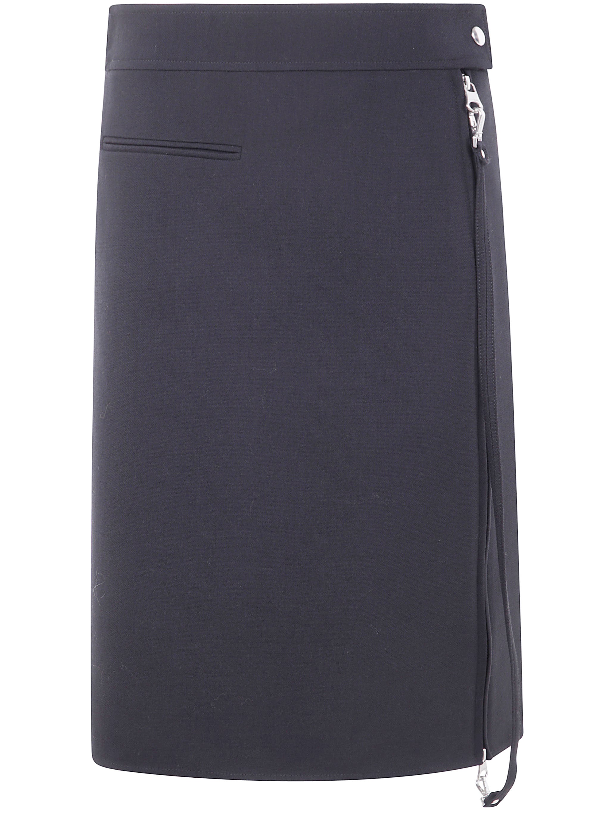 COURREGES Zipped 'Heritage' Crepe Skirt　COURREGES ジップ付き「ヘリテージ」クレープ スカート COURREGES