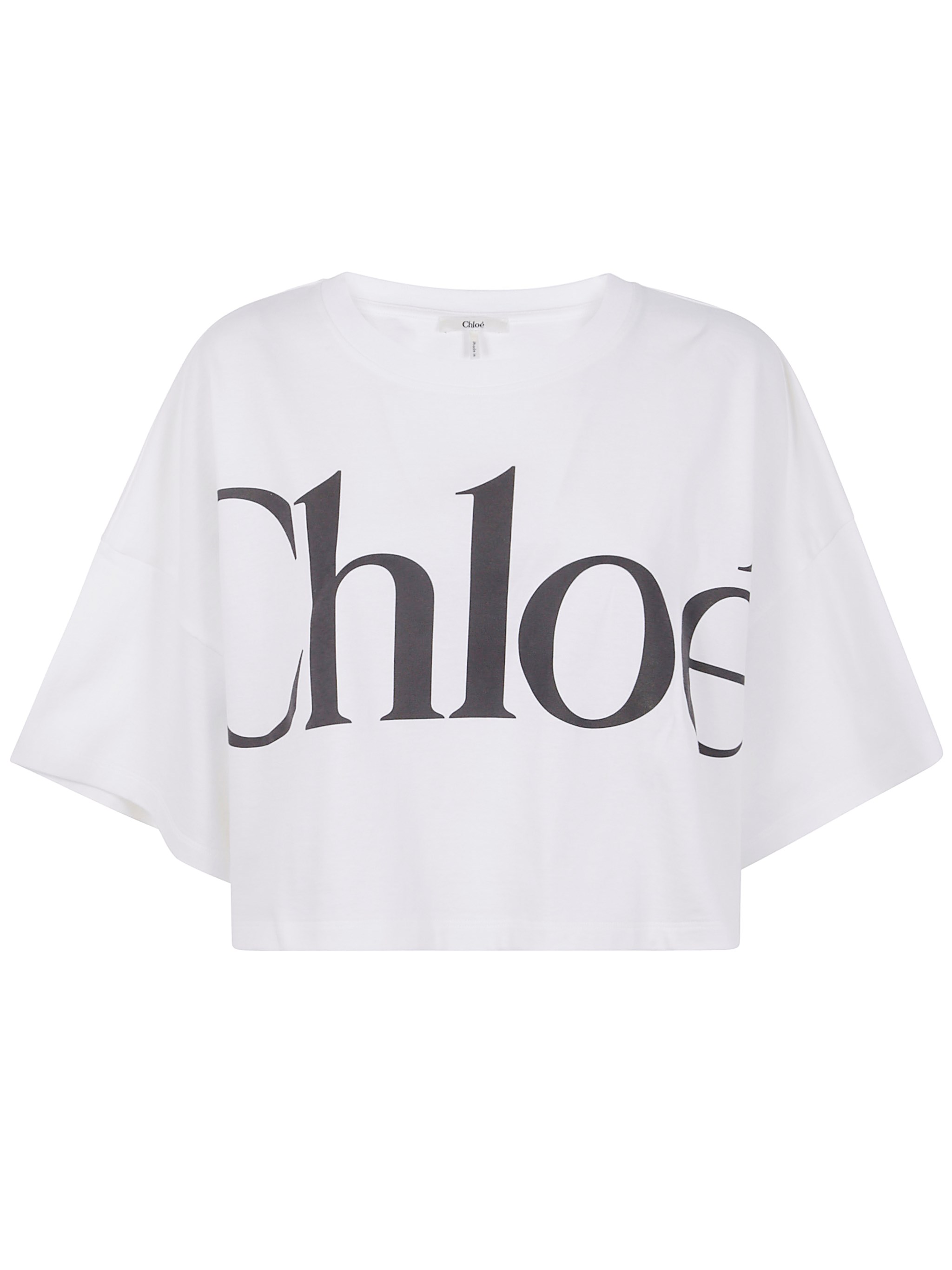 Chloé Oversize Cotton T-shirt In White