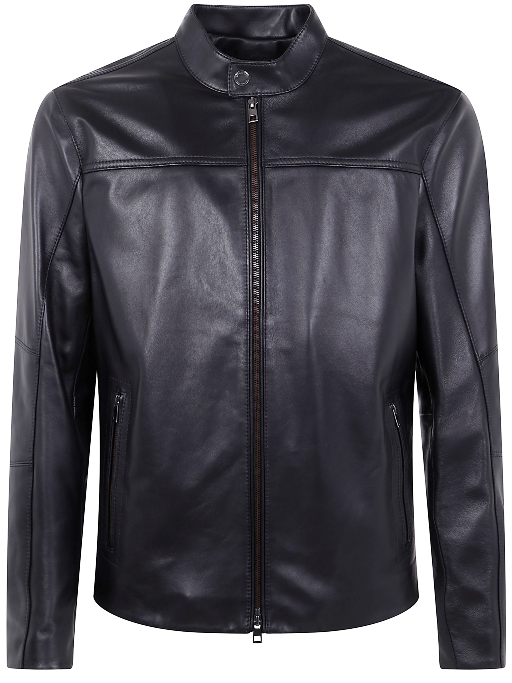 Michael Kors Timeless Racer Jacket With Front Pockets In Black