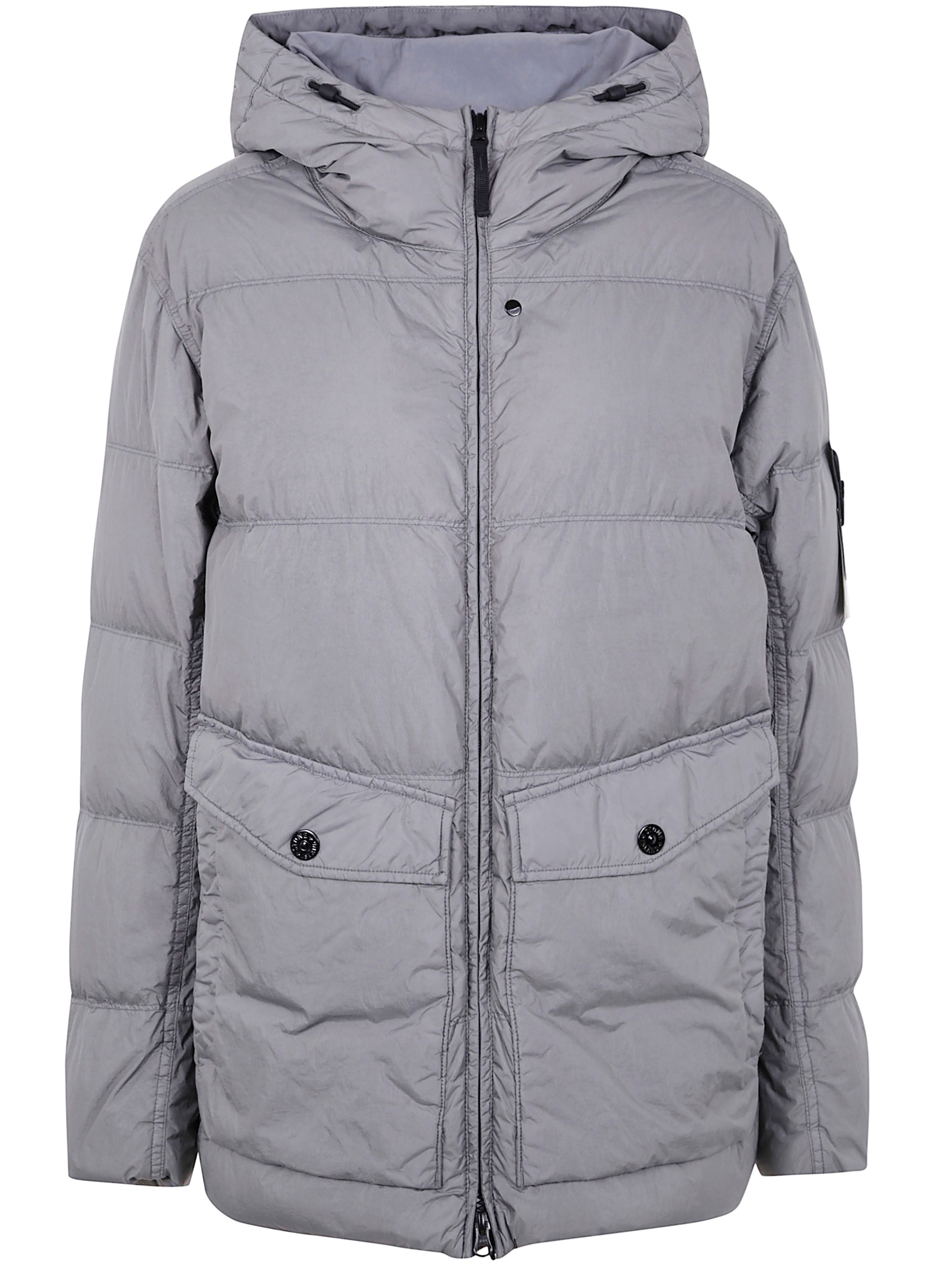 Stone Island Full Zipper In Wool