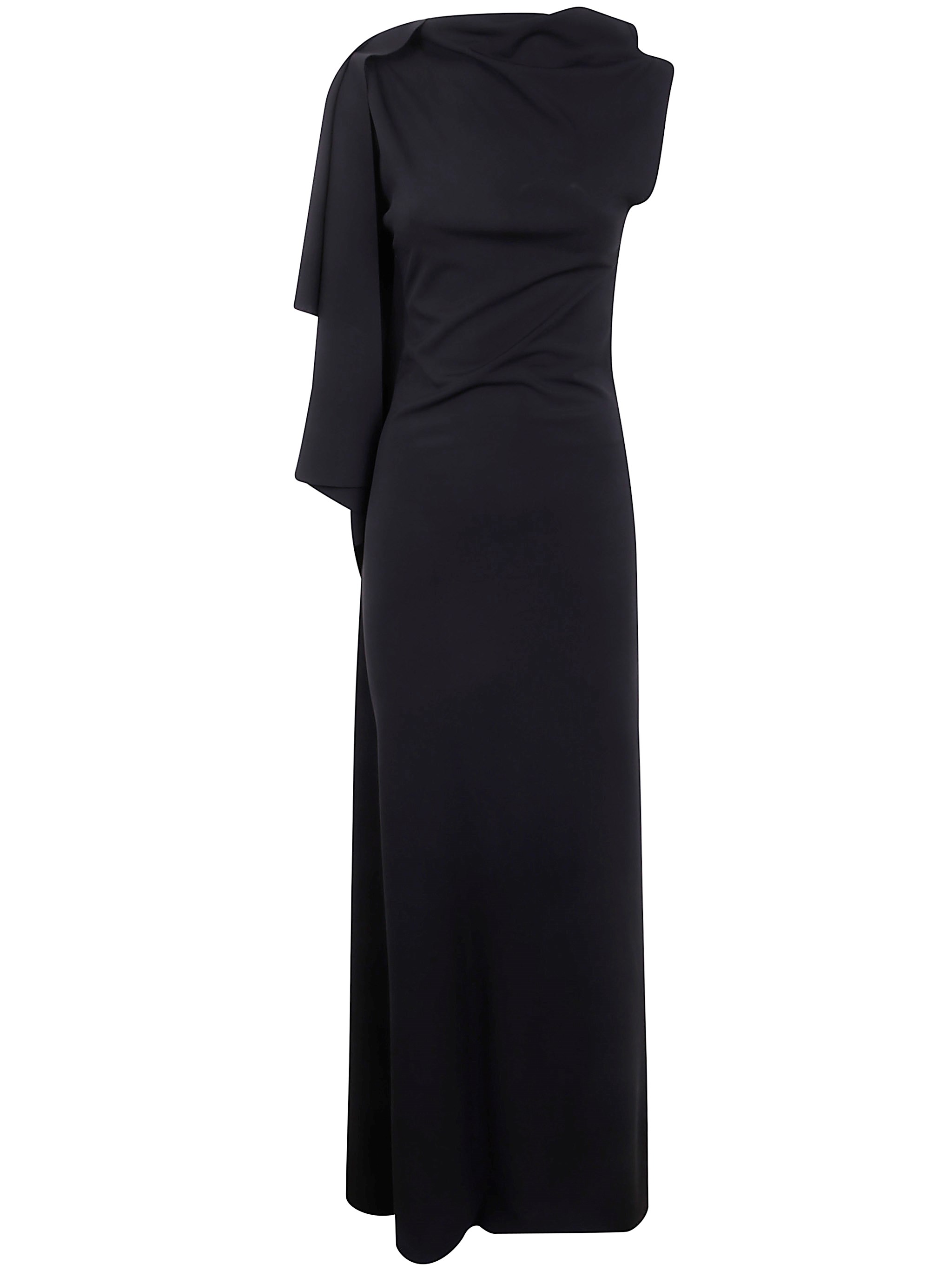 MAX MARA SPORTMAX Long Asymmetrical 'Nicchia' Dress