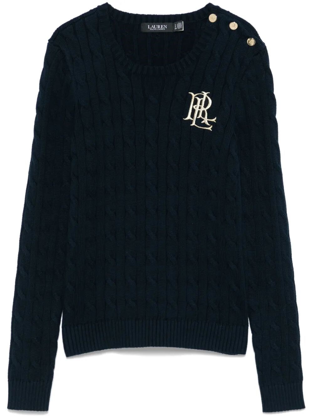 Ralph Lauren Montiva Long Sleeve Pullover In Black