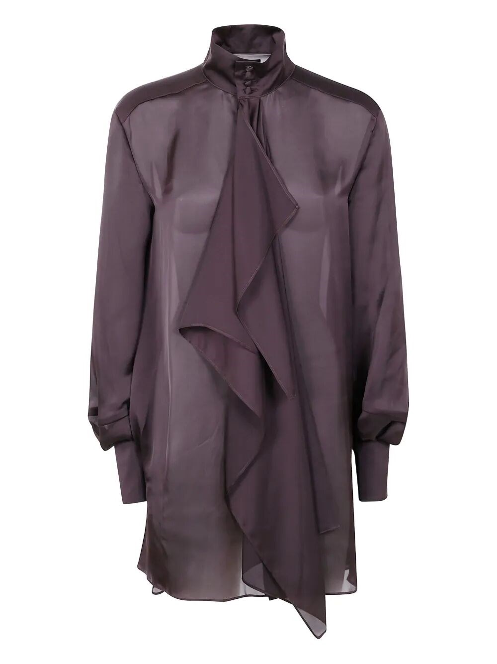 SACAI Turtle Neck Satin Dress