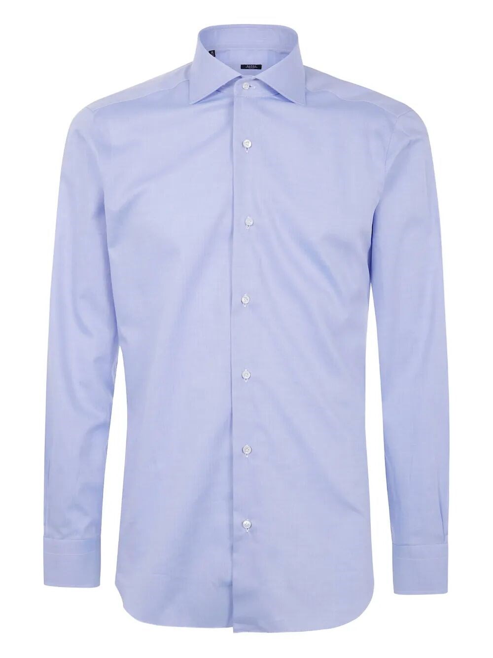 Barba Napoli Chevron Shirt In Blue