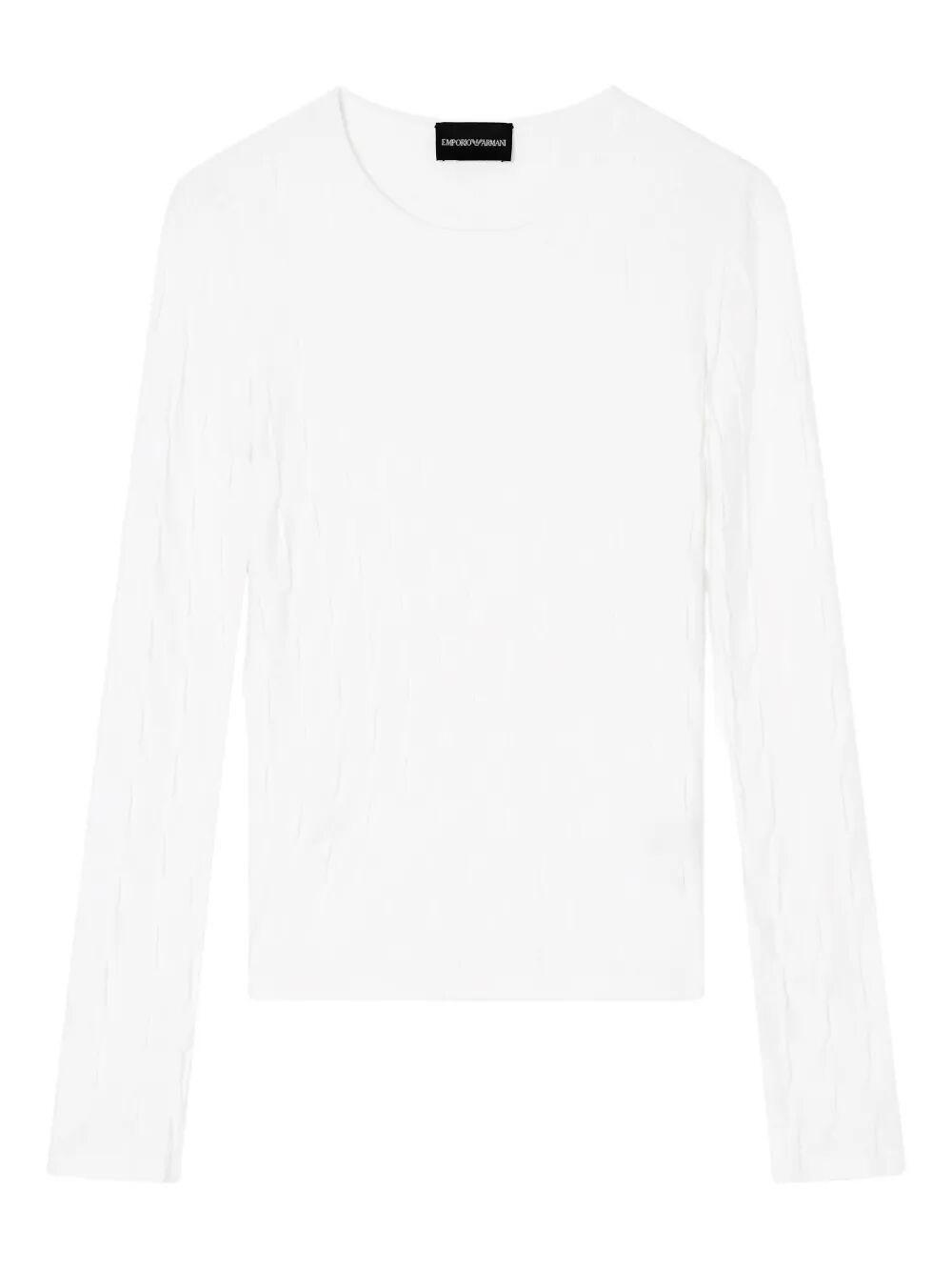 EMPORIO ARMANI Long Sleeve Damier Sweater