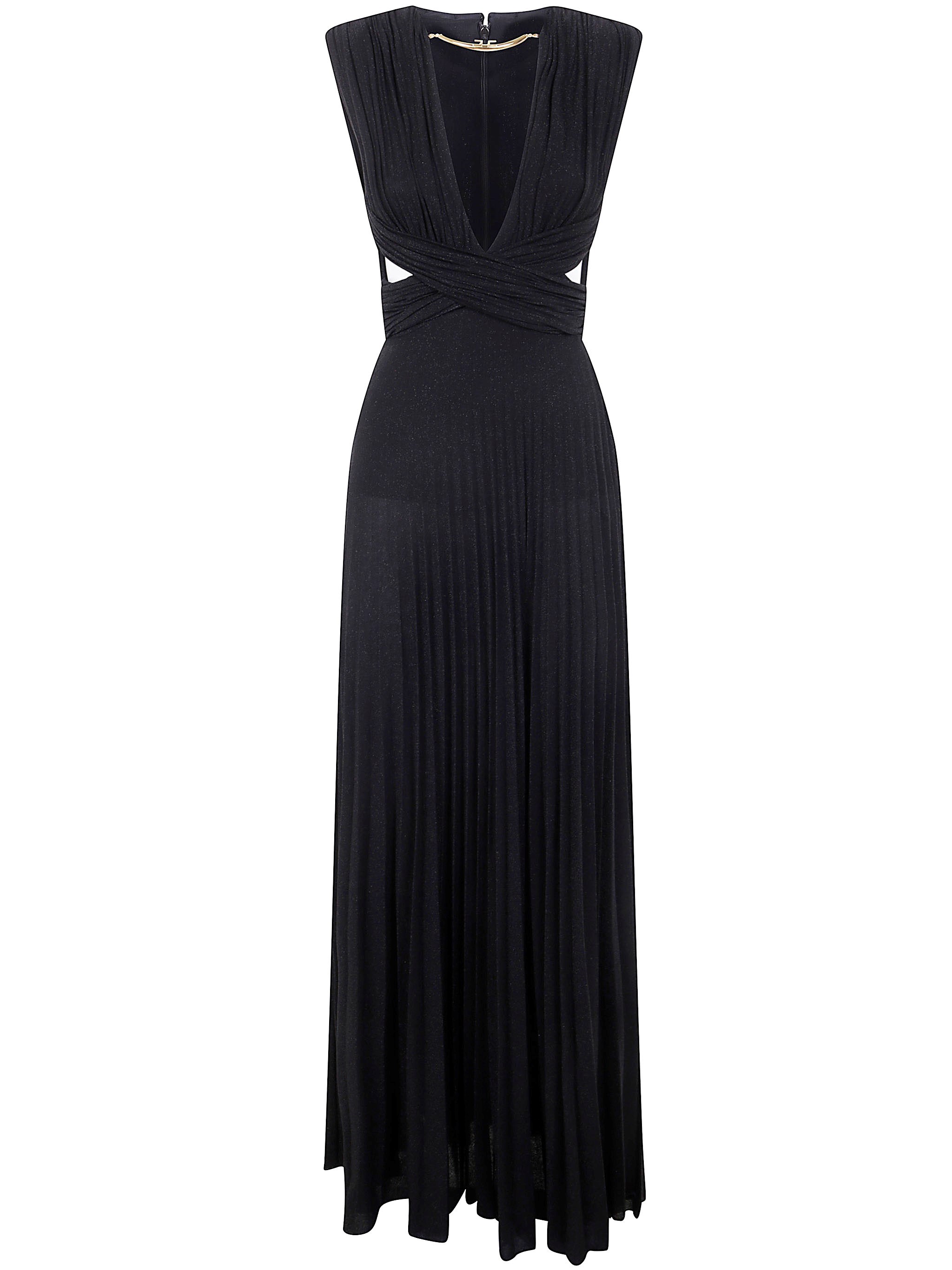 Elisabetta Franchi Lurex Sleeveless Dress