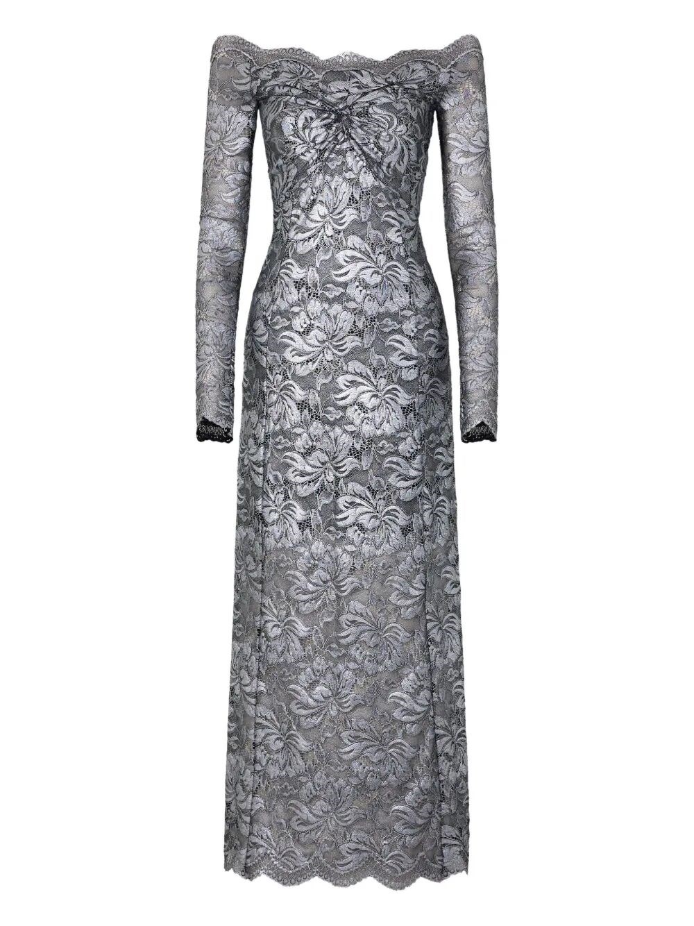 Rabanne Long Sleeves Long Lace Dress