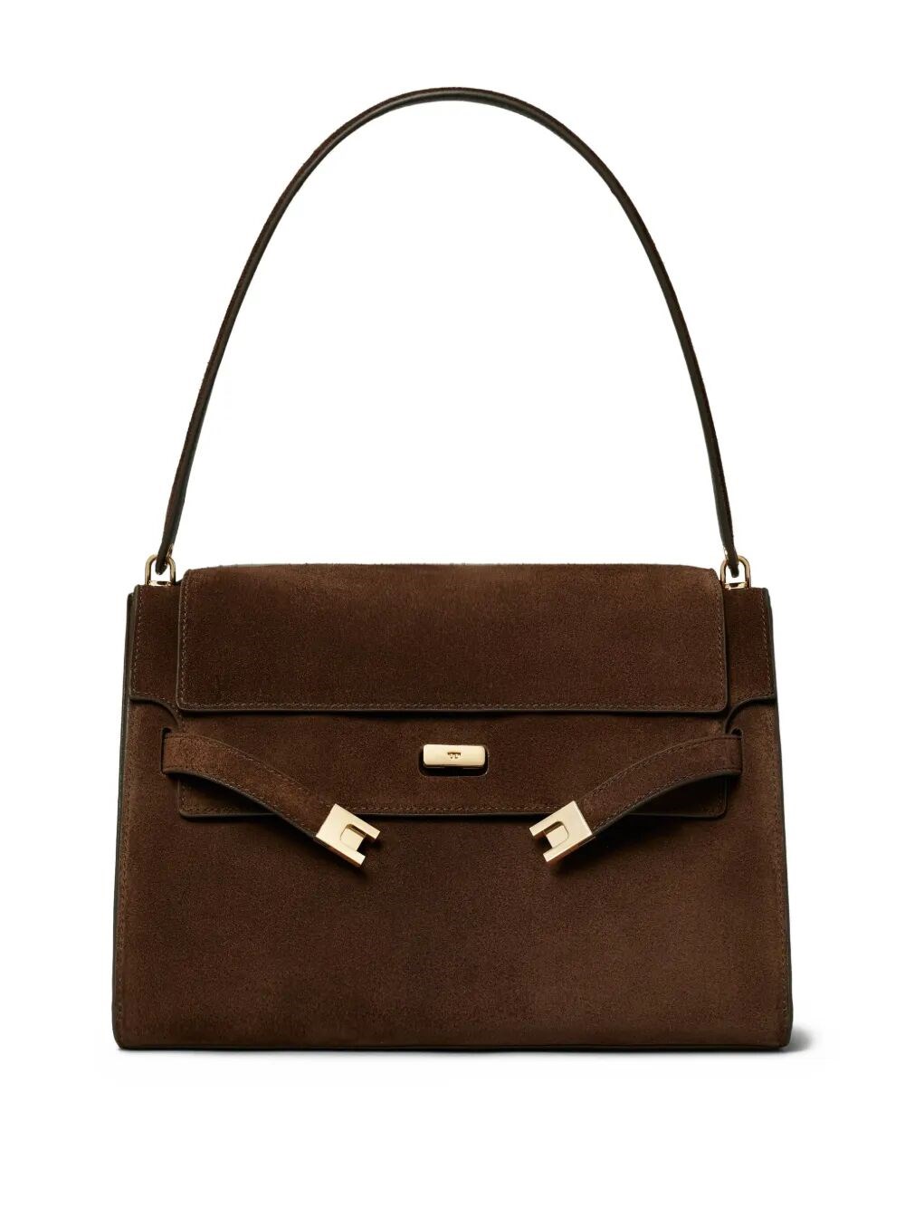 Tory Burch Lee Radziwill Suede Large Shoulder Bag