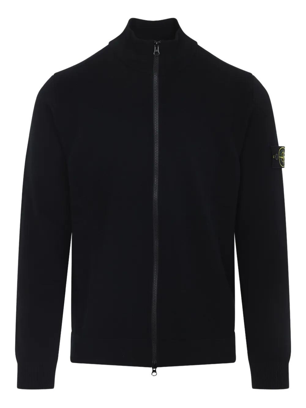 Stone Island Sweater Wool Blend Standing Collar