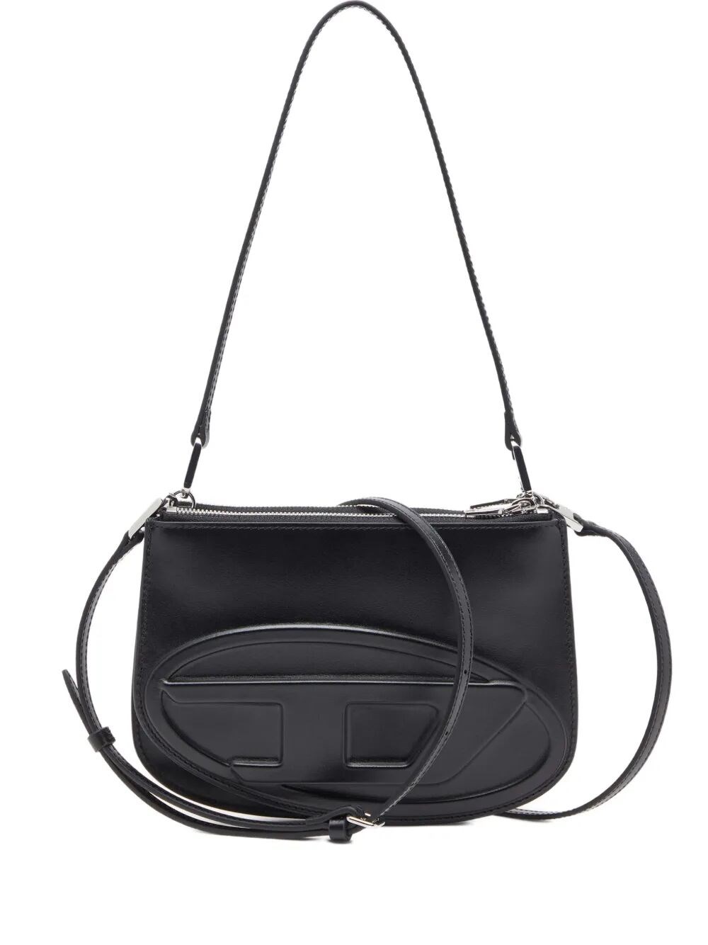 Diesel 1dr Twin Black Shoulder Bag In Black