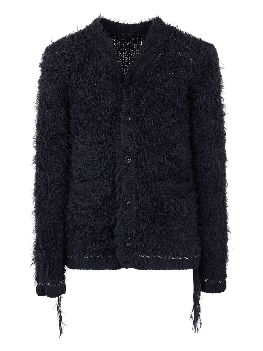 SACAI Furry Knit Cardigan
