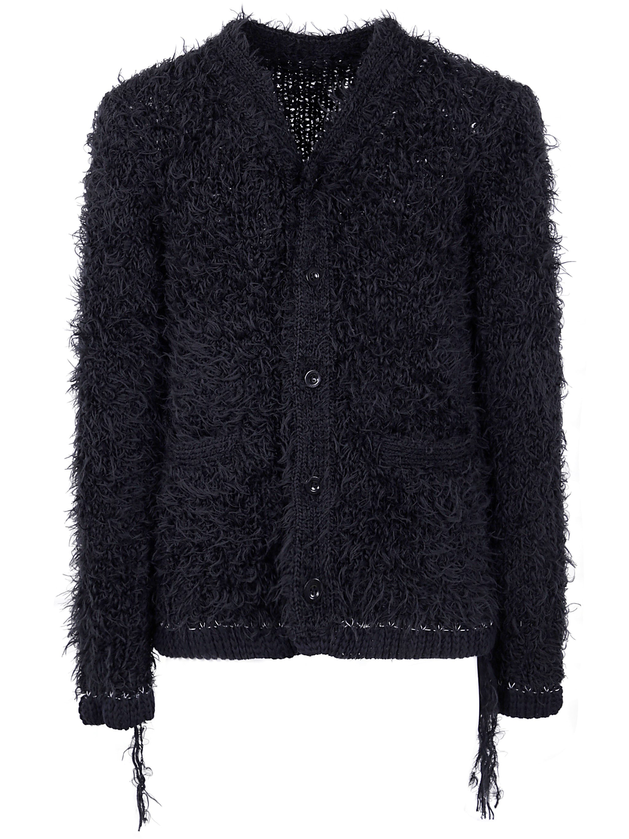 SACAI Furry Knit Cardigan