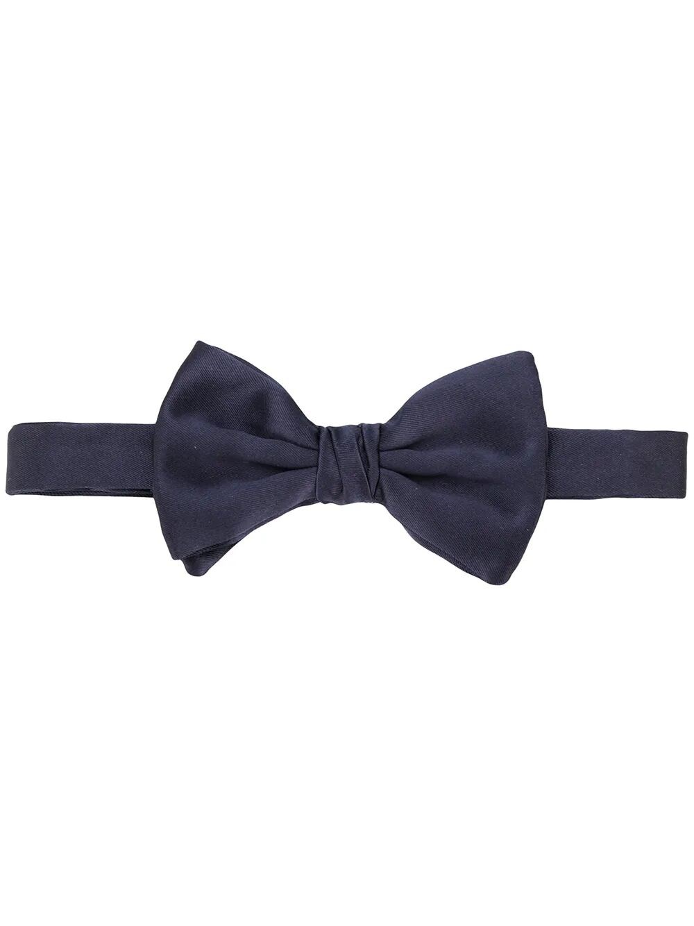 Giorgio Armani Textured Silk Bow Tie With Adjustable Strap In Blue