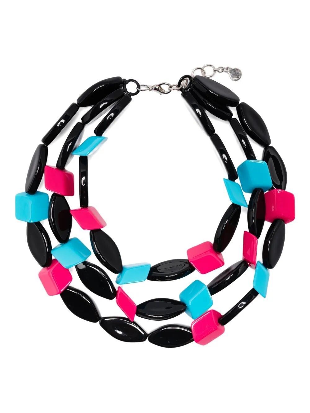 Emporio Armani Multistrand Necklace With Multiform Gemstones In Multi