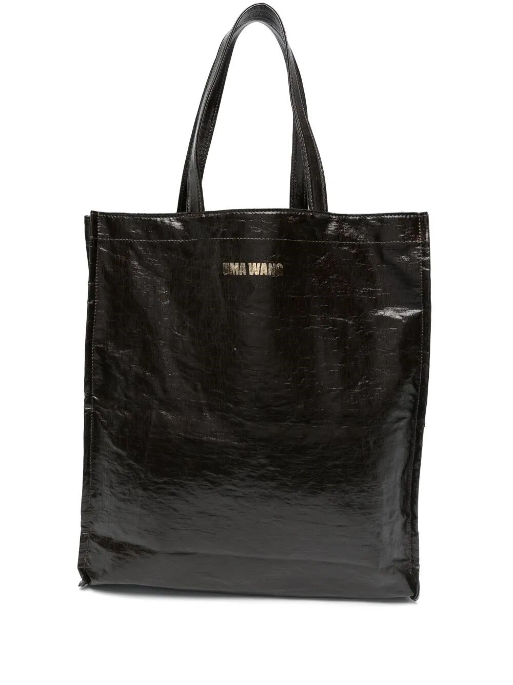 Uma Wang Small Shop Bag Canvas In Brown