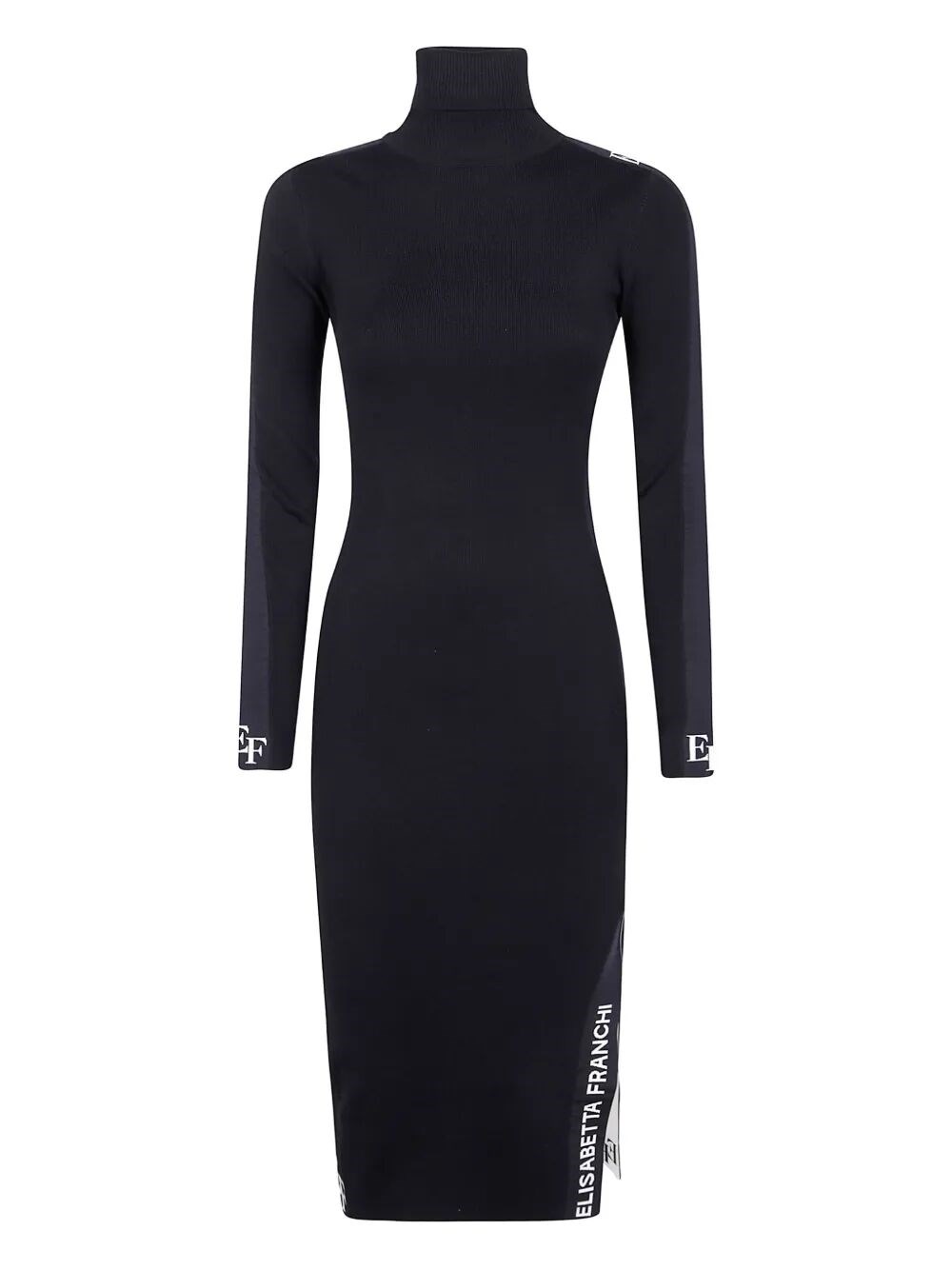 ELISABETTA FRANCHI Long Sleeve Knitted Dress