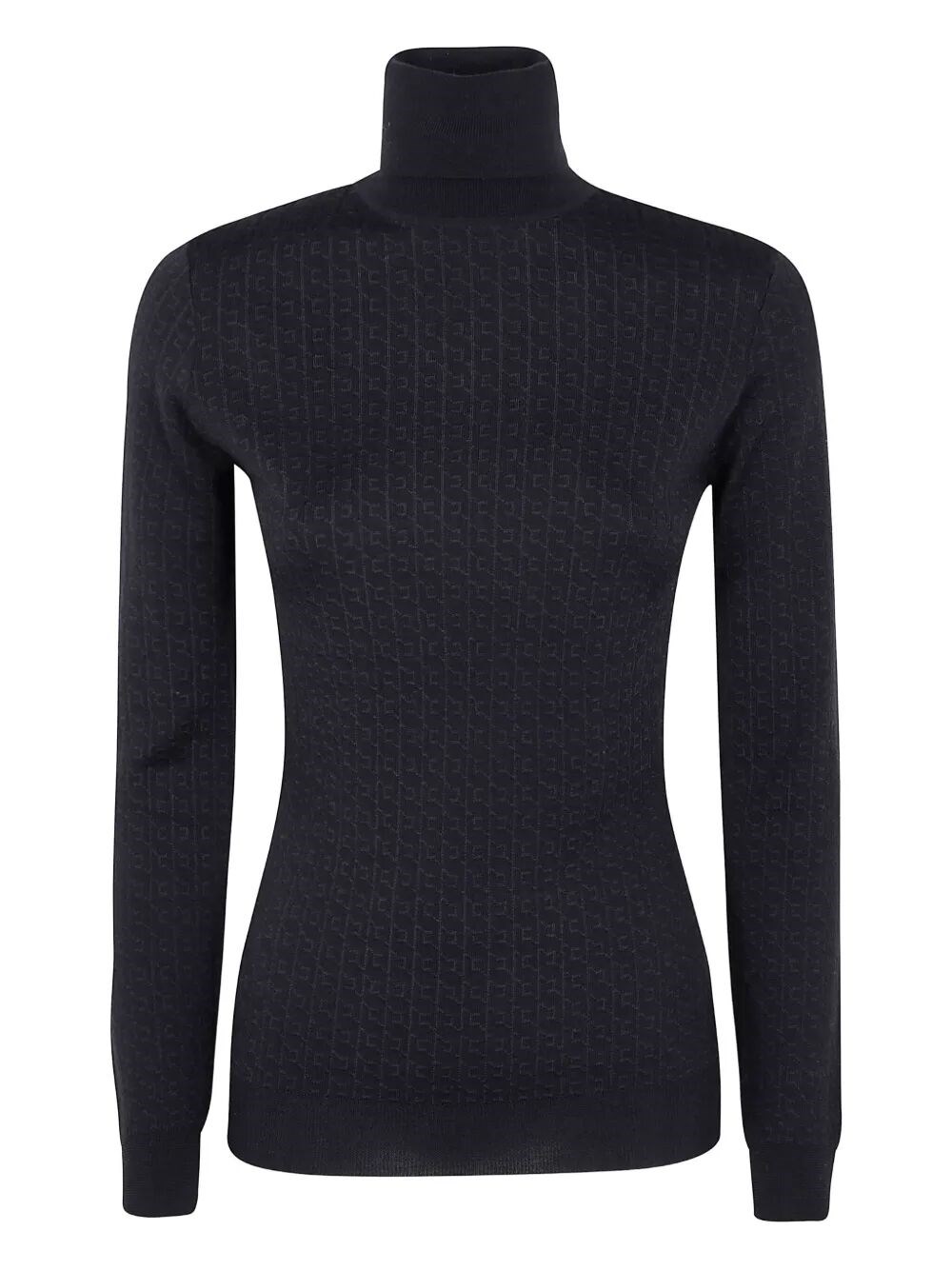 Elisabetta Franchi Turtleneck Sweater With Logo