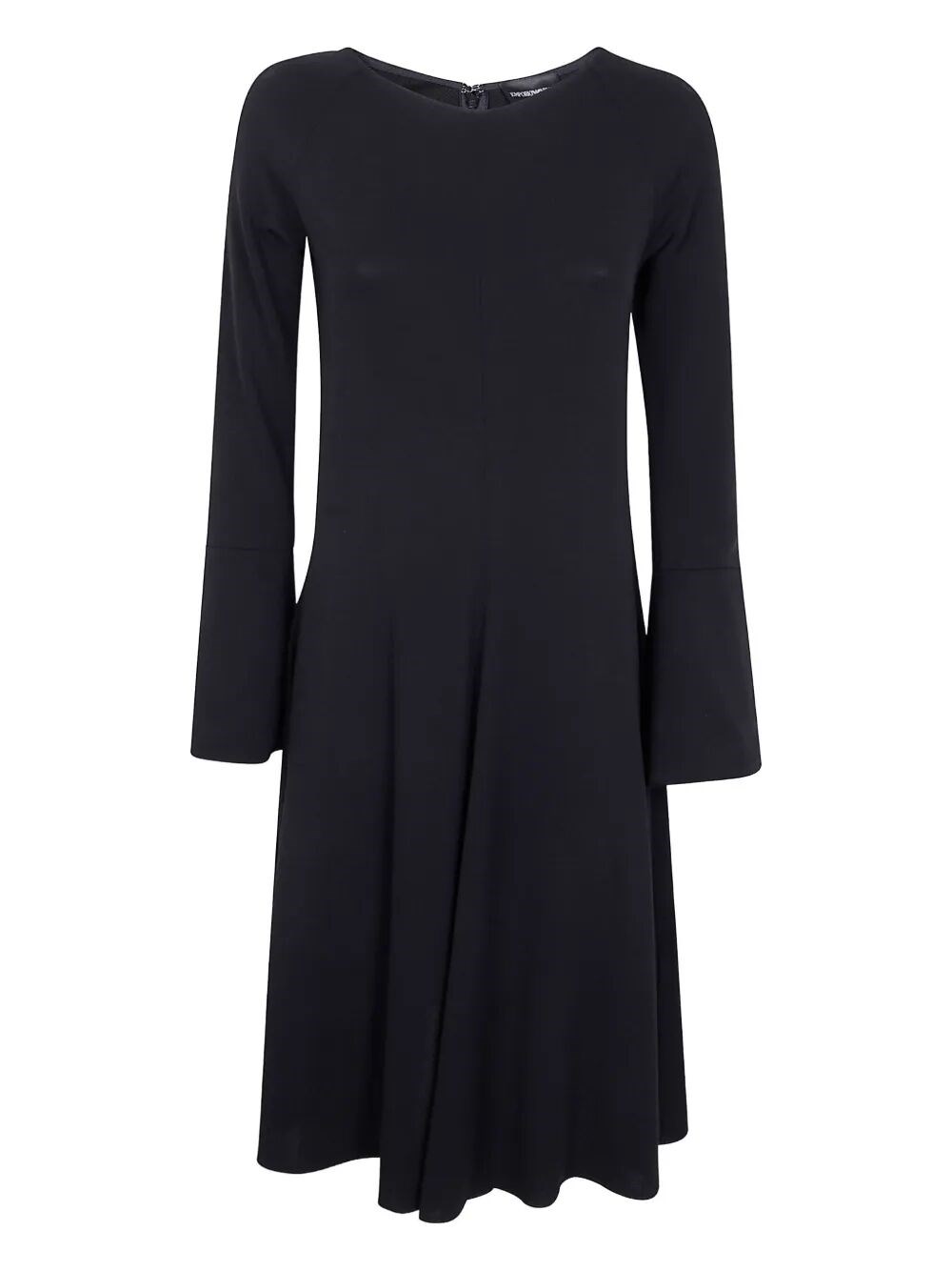 Giorgio Brato Long Sleeve Stretch Dress In Black Brush