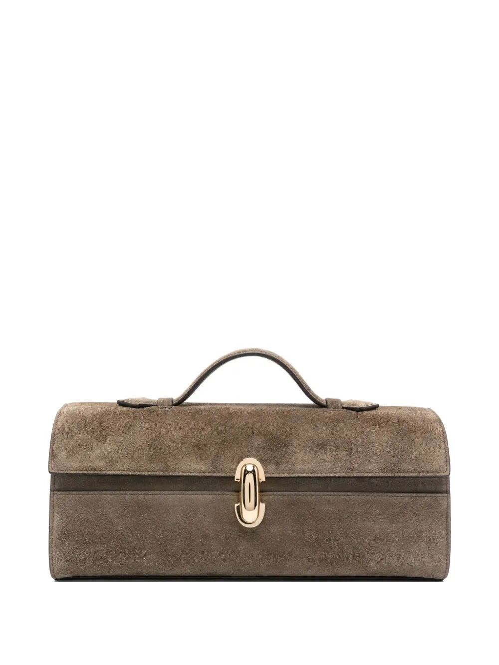 Jacquemus Slim Symmetry Pochette In Suede