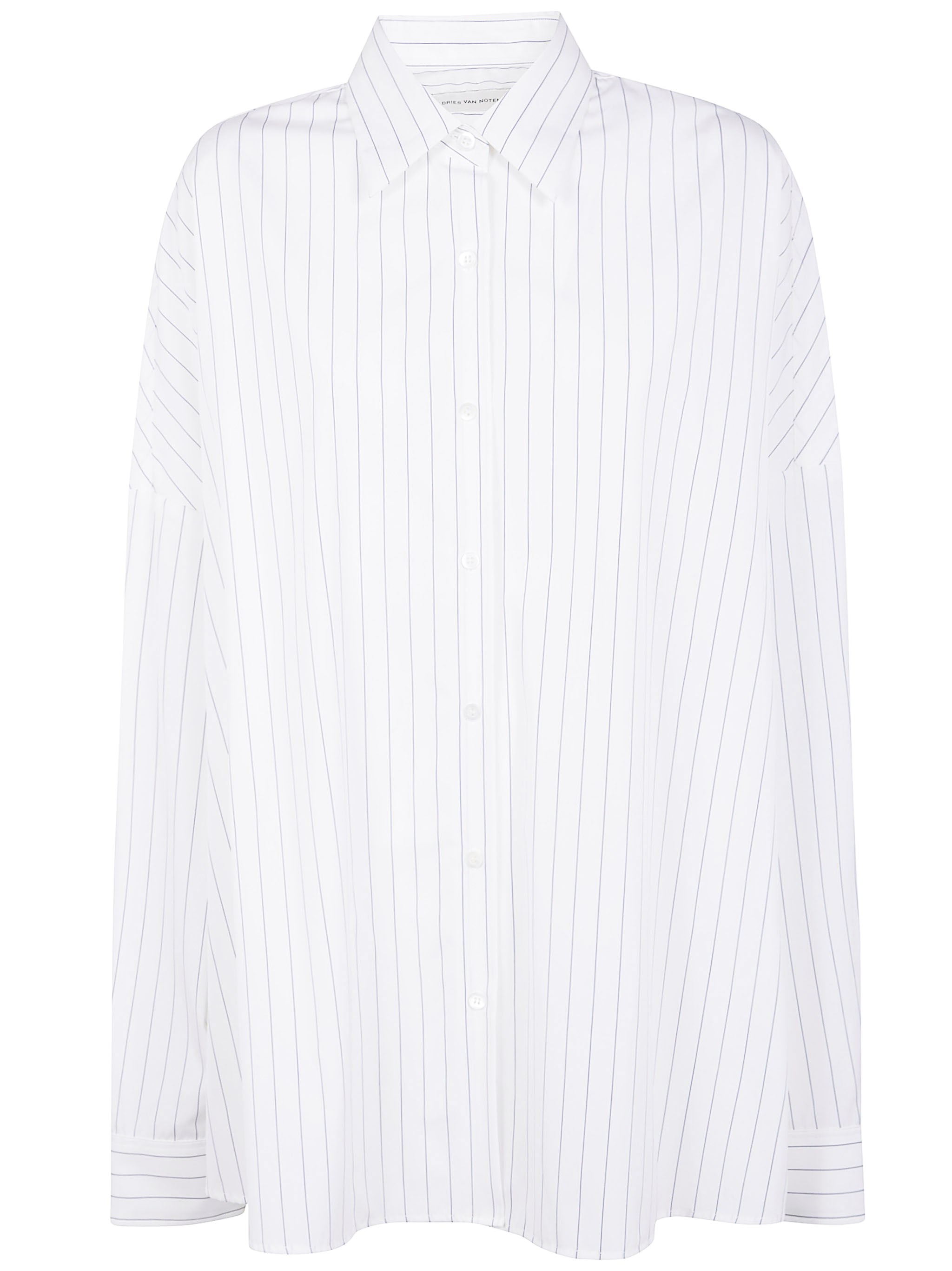 Dries Van Noten "casia 2022" Fines Striped Shirt In White
