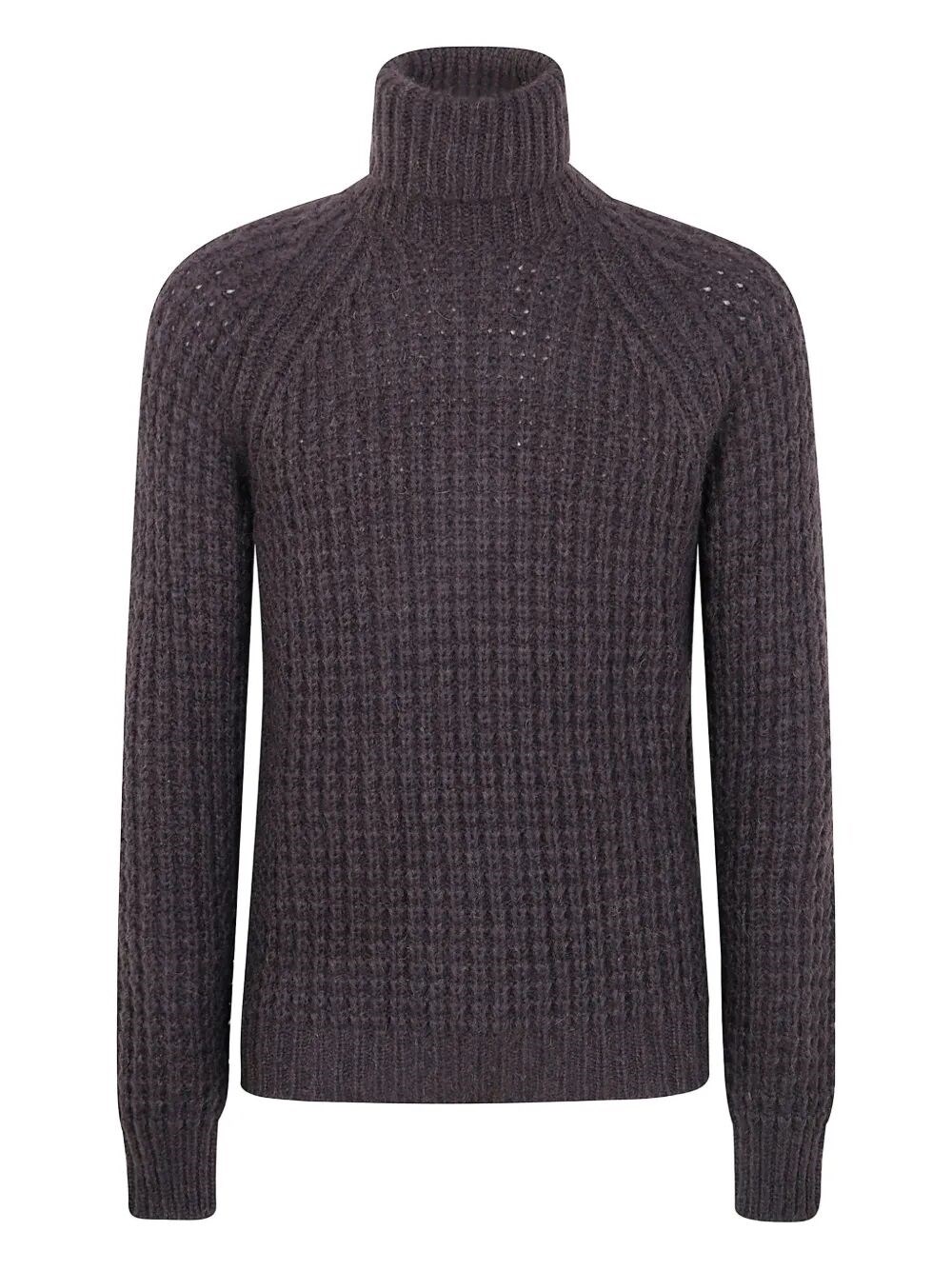 NUUR Military Stitch Long Sleeves Turtle Neck Sweater