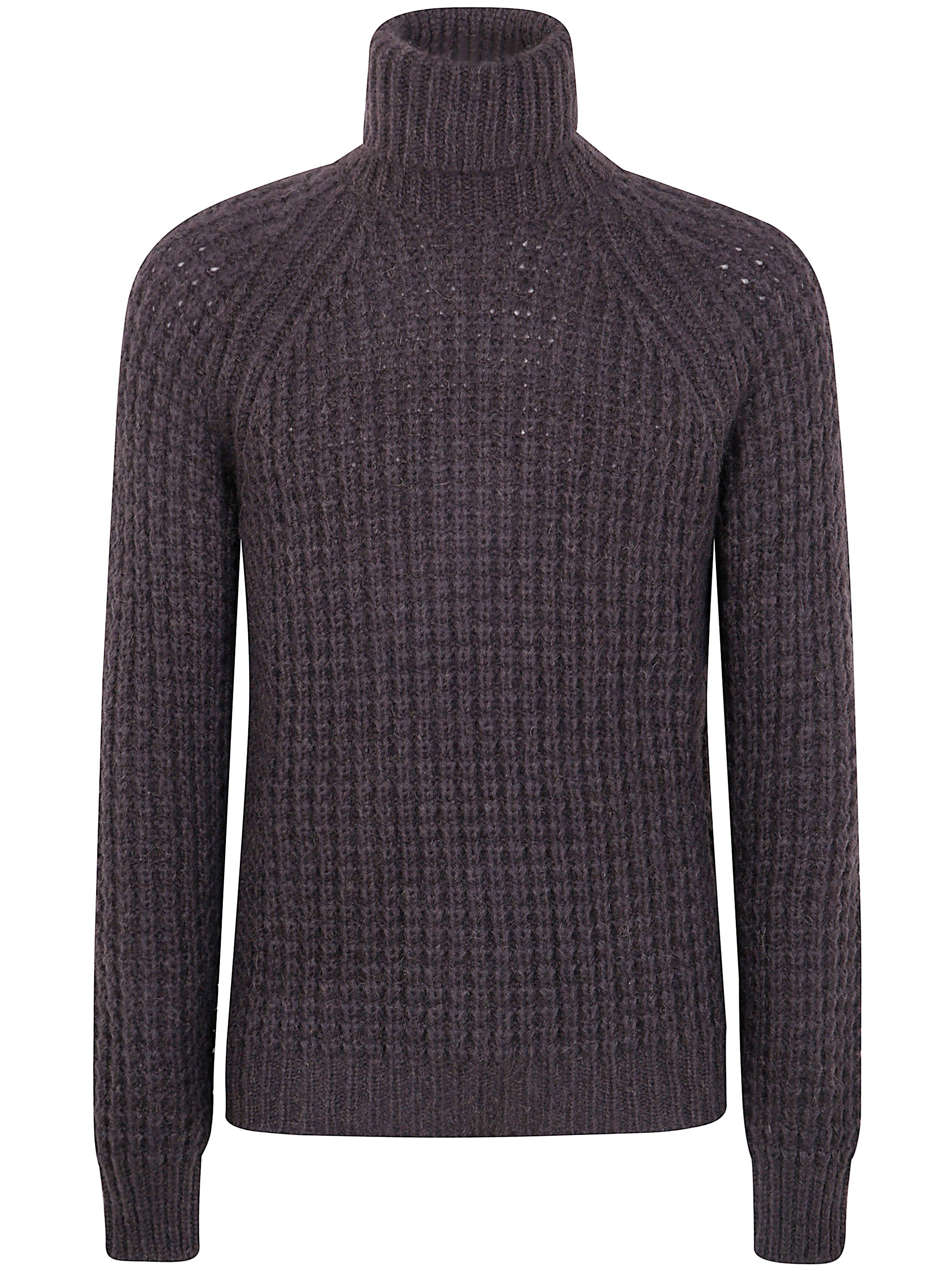 NUUR Military Stitch Long Sleeves Turtle Neck Sweater