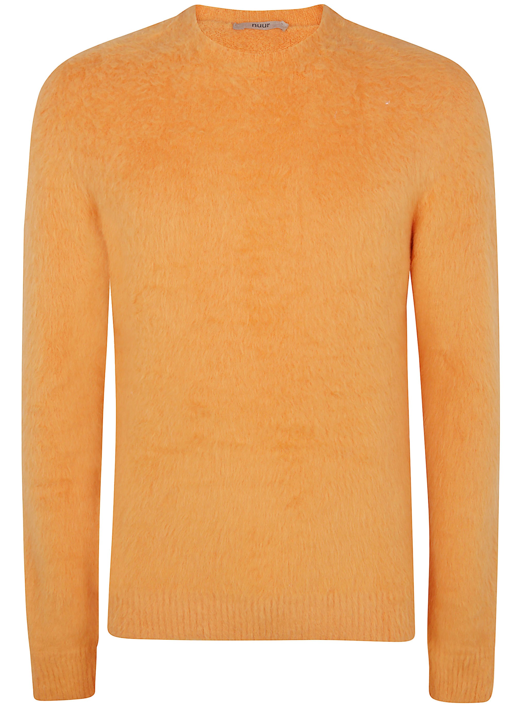 NUUR Long Sleeves Pressed Gauze Round Neck Sweater