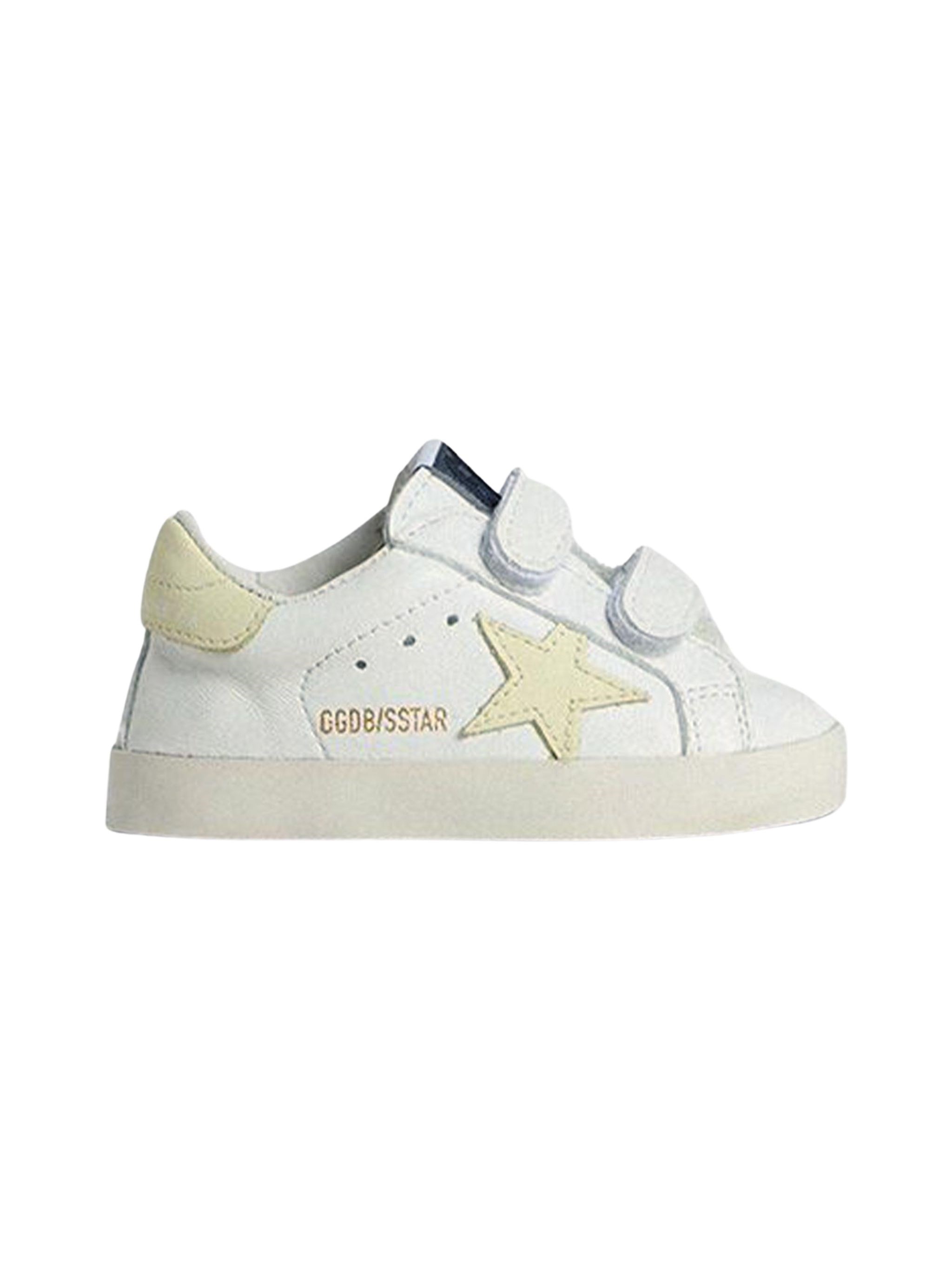 GOLDEN GOOSE KIDS "Baby School" Nappa Upper Leather Star And Heel