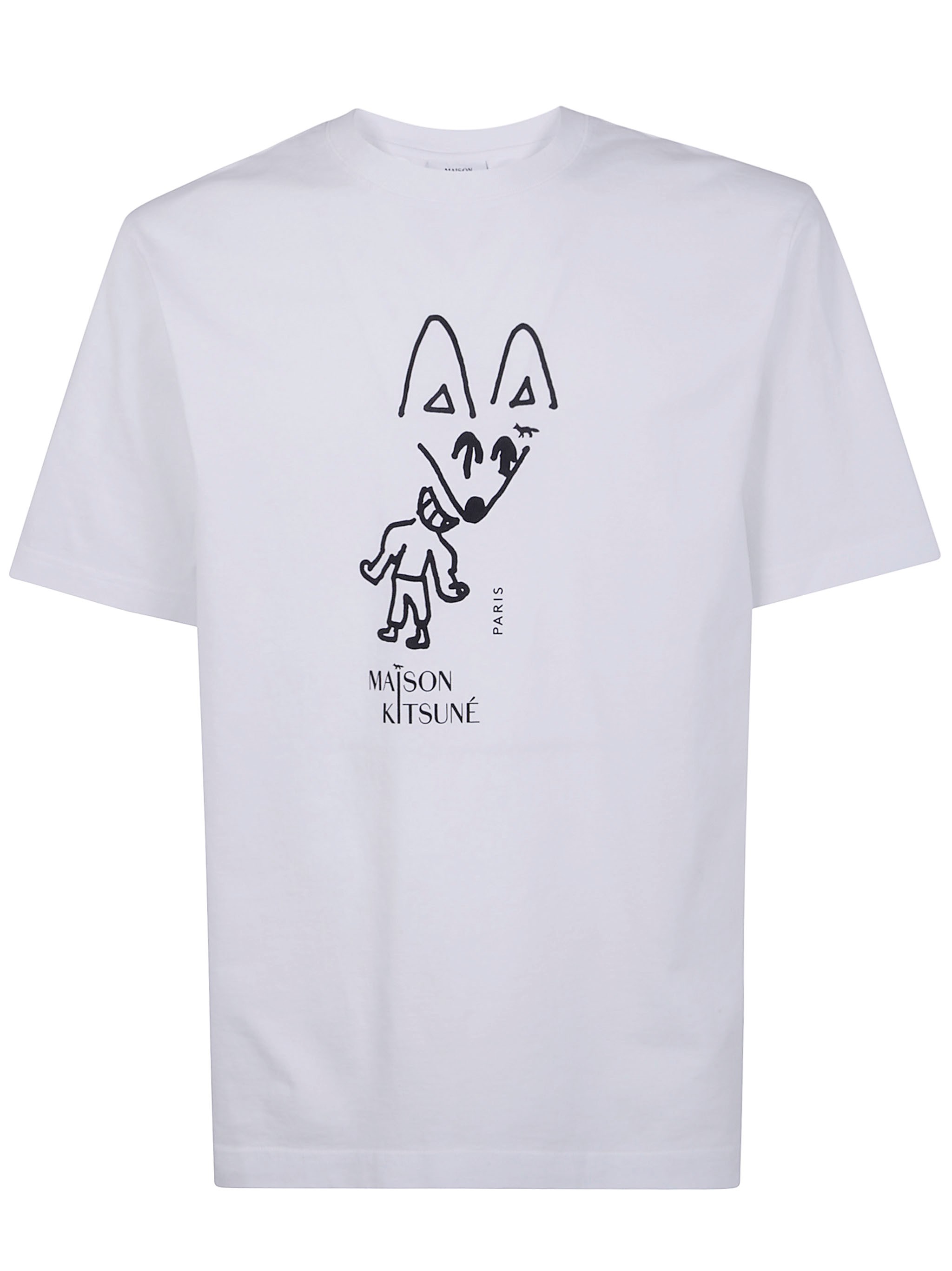 Md75 Party Fox Comfort Tee-shirt In White