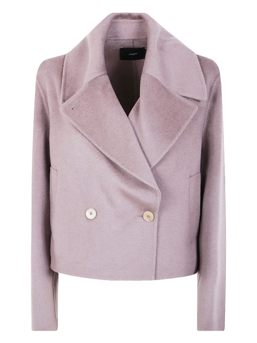 Joseph "delano" Jacket Double Face Cashmere In Pink