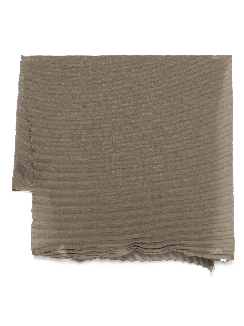 ISSEY MIYAKE "Pleats" Silky Wool Stole