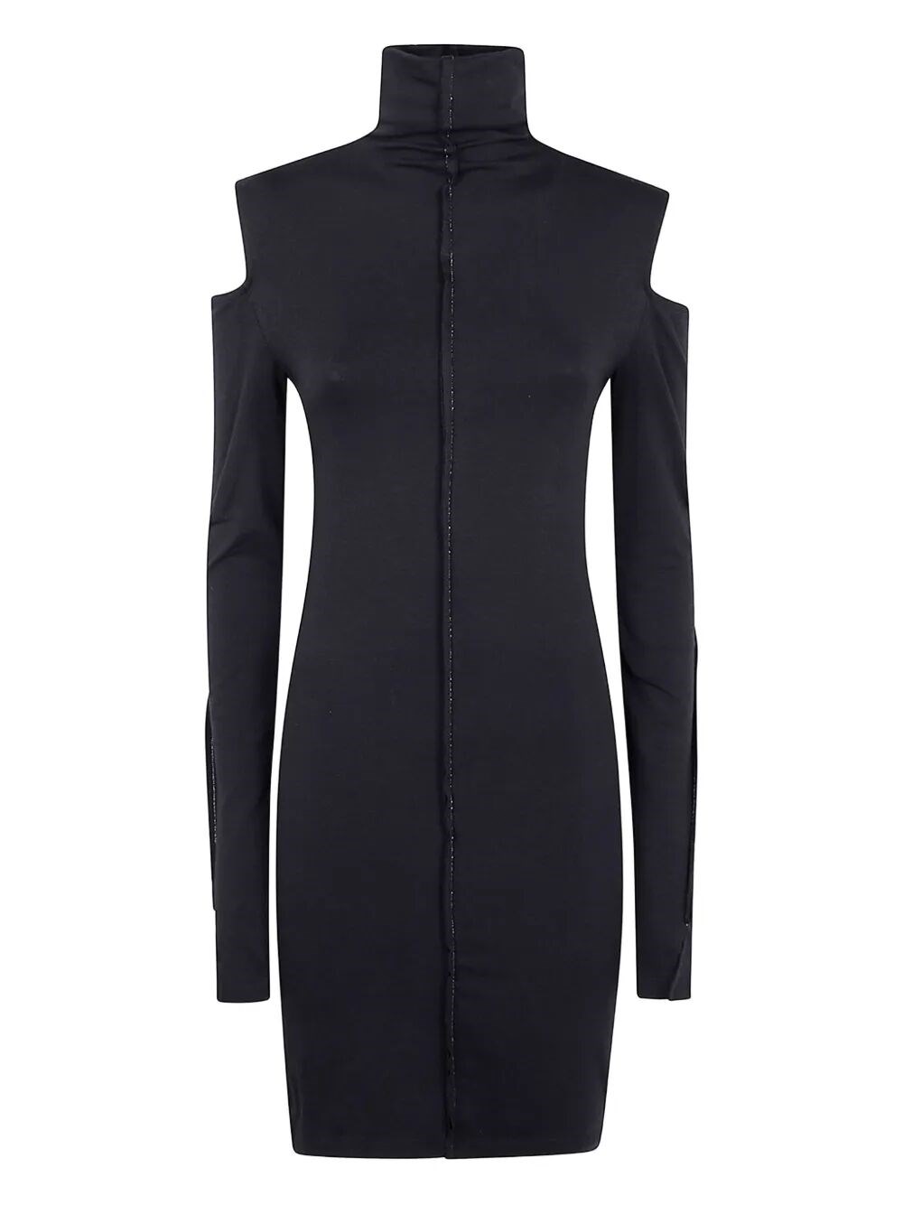 Thom Krom High Neck Mini Dress In Black