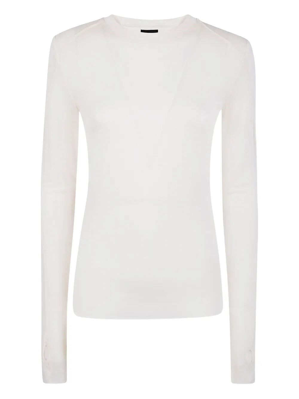 Thom Krom Round Neck Sweater In White