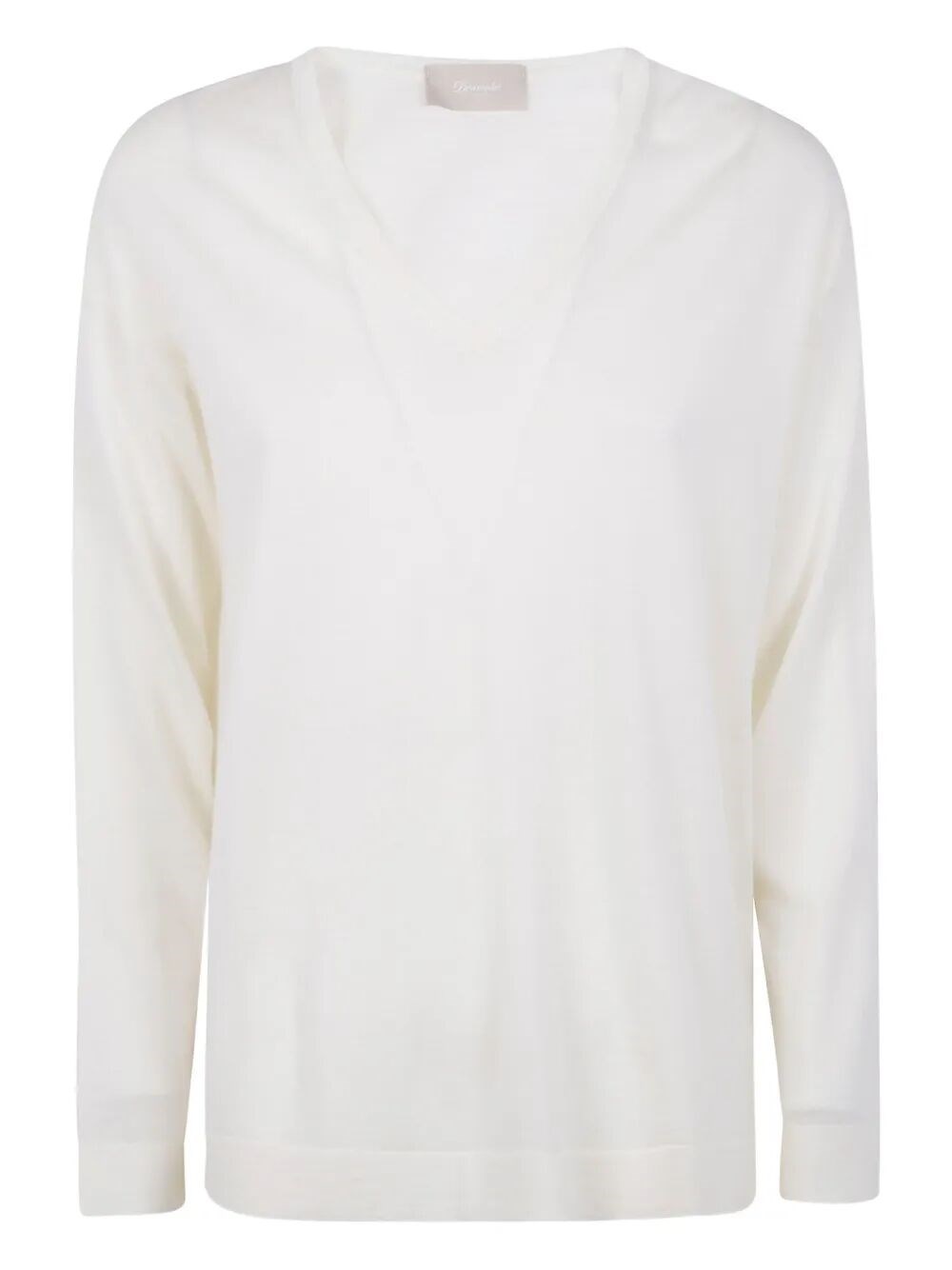 DRUMOHR Long Sleeve V-Neck Extrafine Sweater