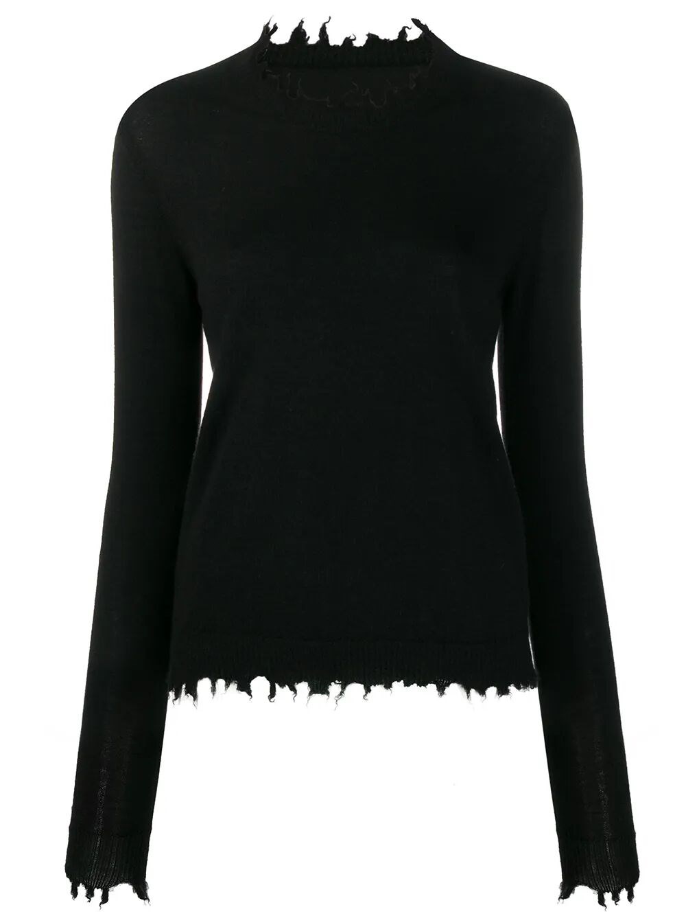 Uma Wang "high Neck Top" Sweater In Black