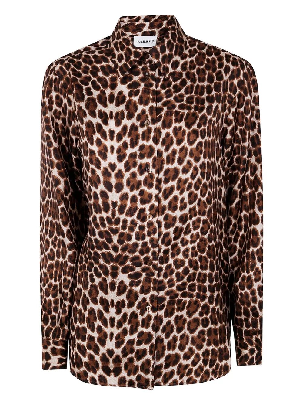 P.a.r.o.s.h P. A.r. O.s. H. Fantasy Silk Shirt In Brown