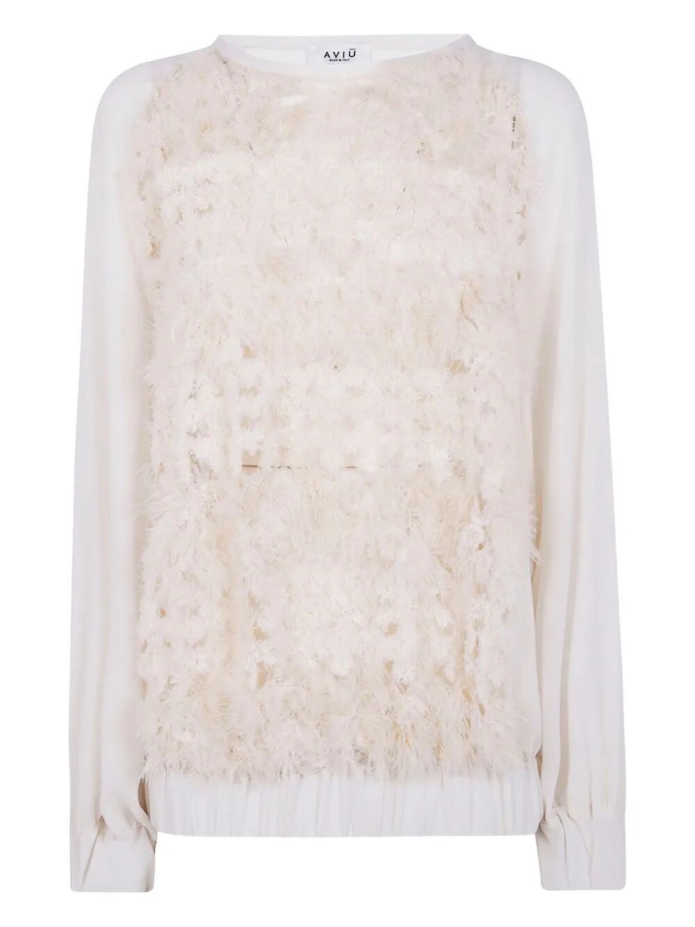 Massimo Sabbadin Feathers Embroidered Blouse