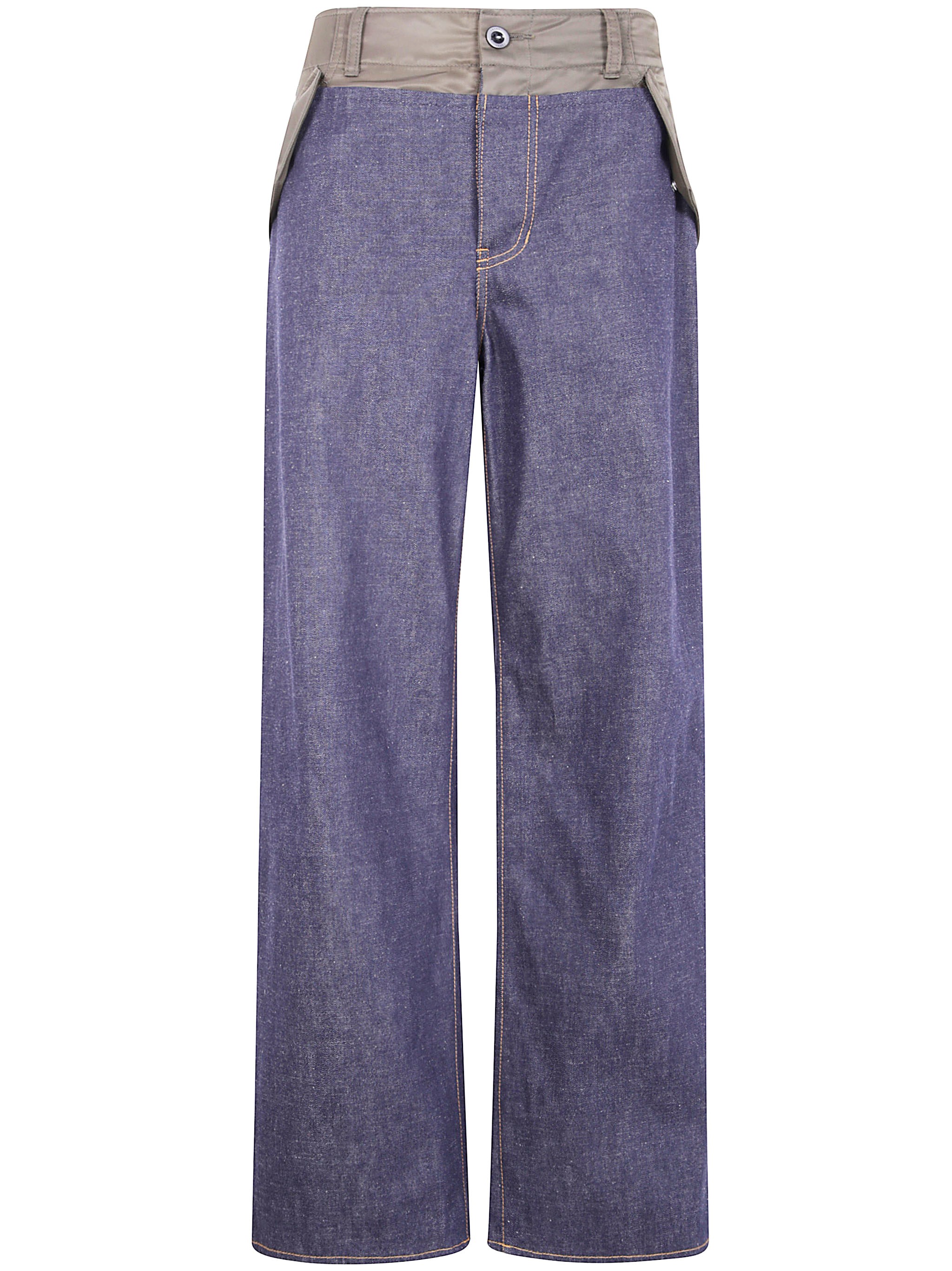SACAI Wide Leg Denim Pants