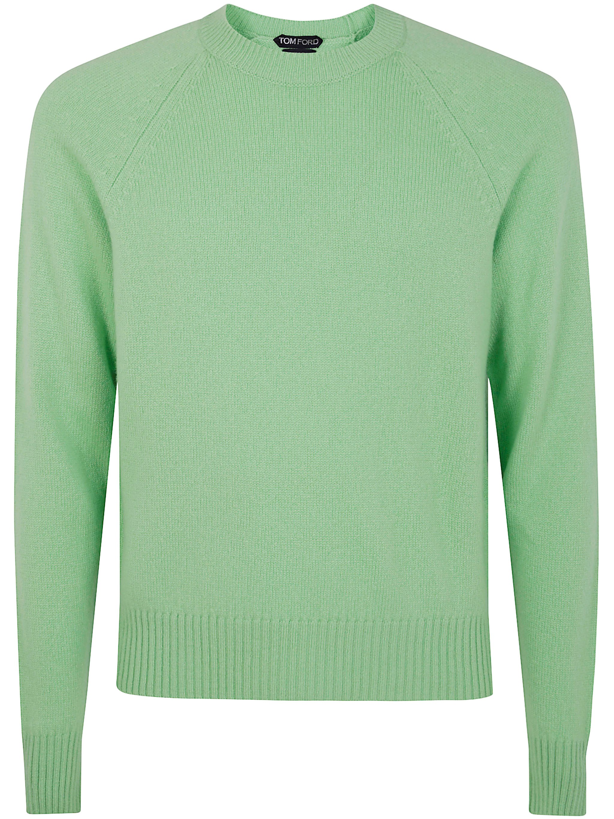 TOM FORD Felted Pure Cashmere Long Sleeves Crew Neck Sweater