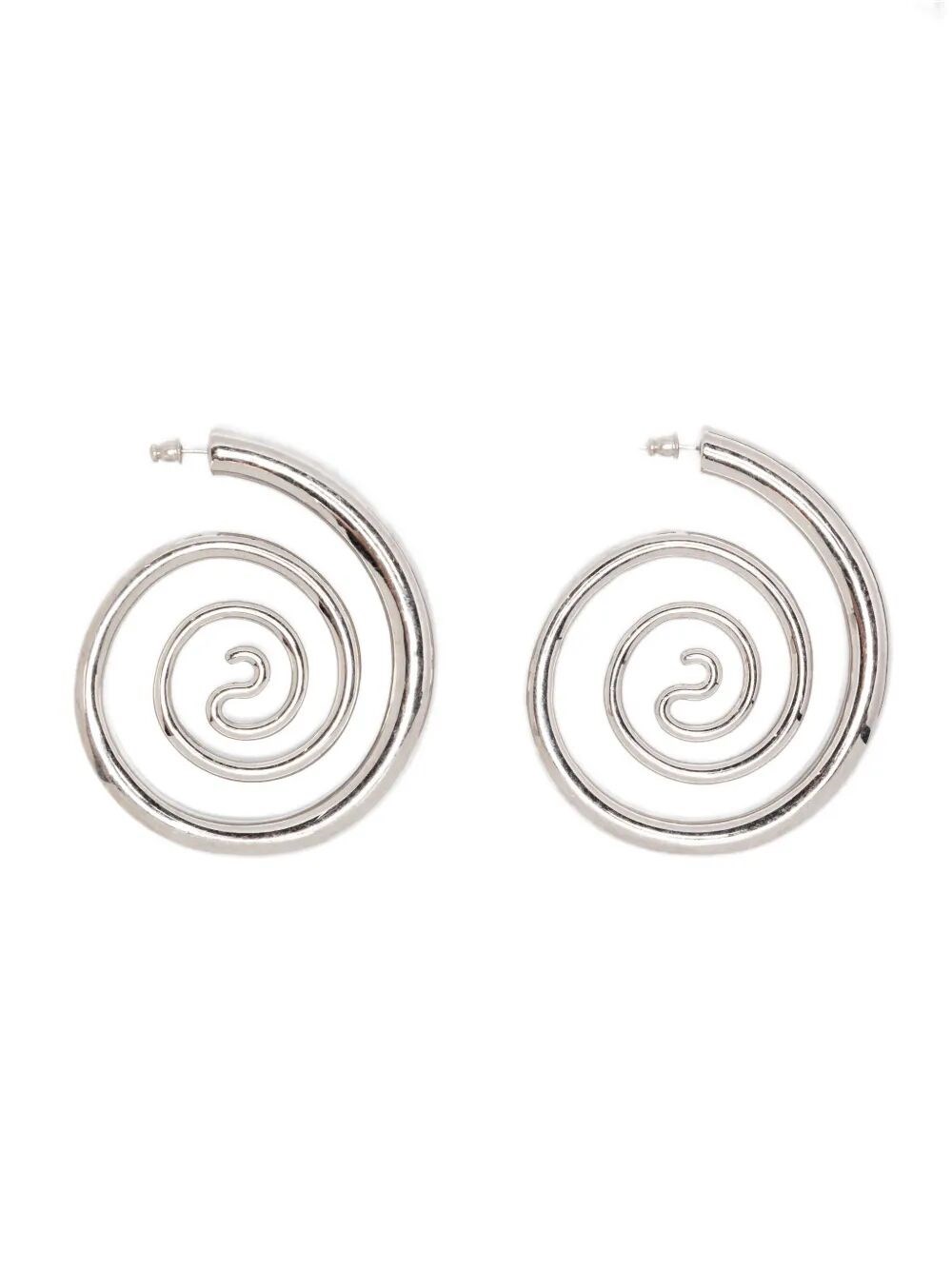 PANCONESI "Spiral Serpent Hoops" Earrings