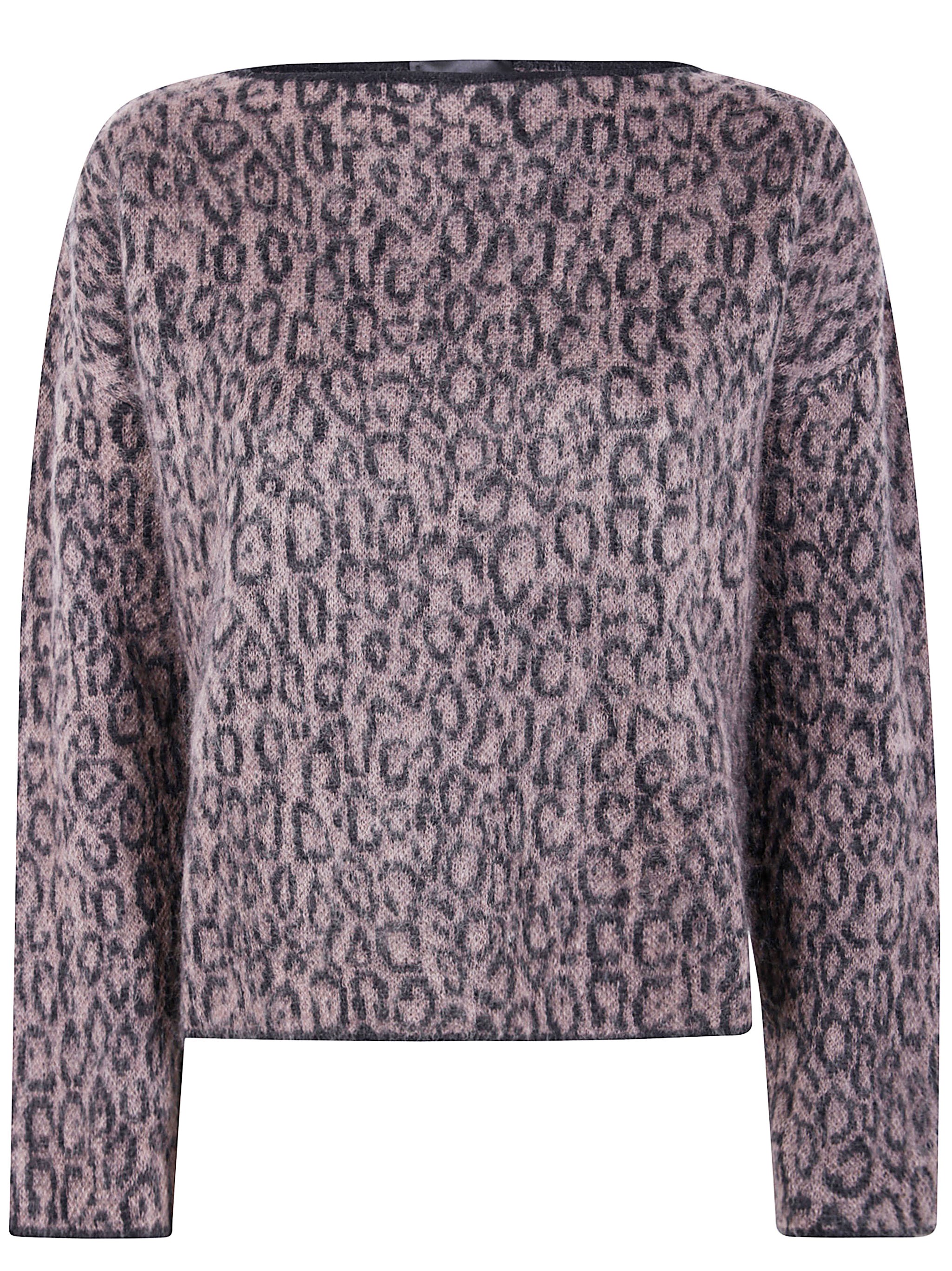 Emporio Armani Spotted Print Sweater In Animal Print